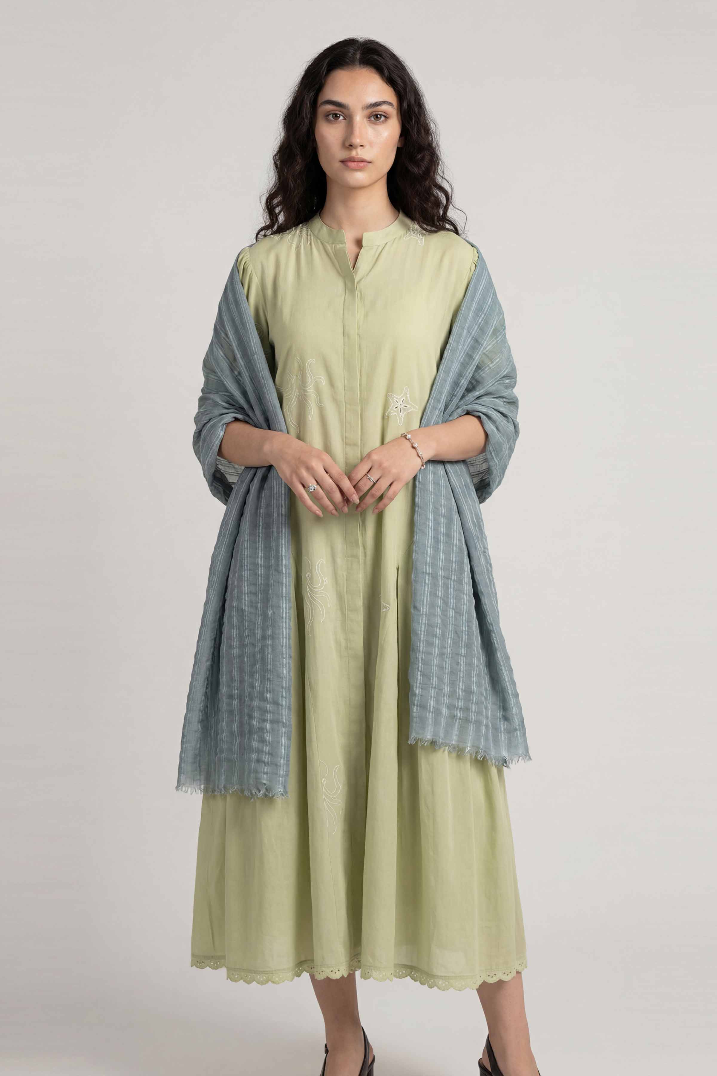 Blue Women Scarf-447742108