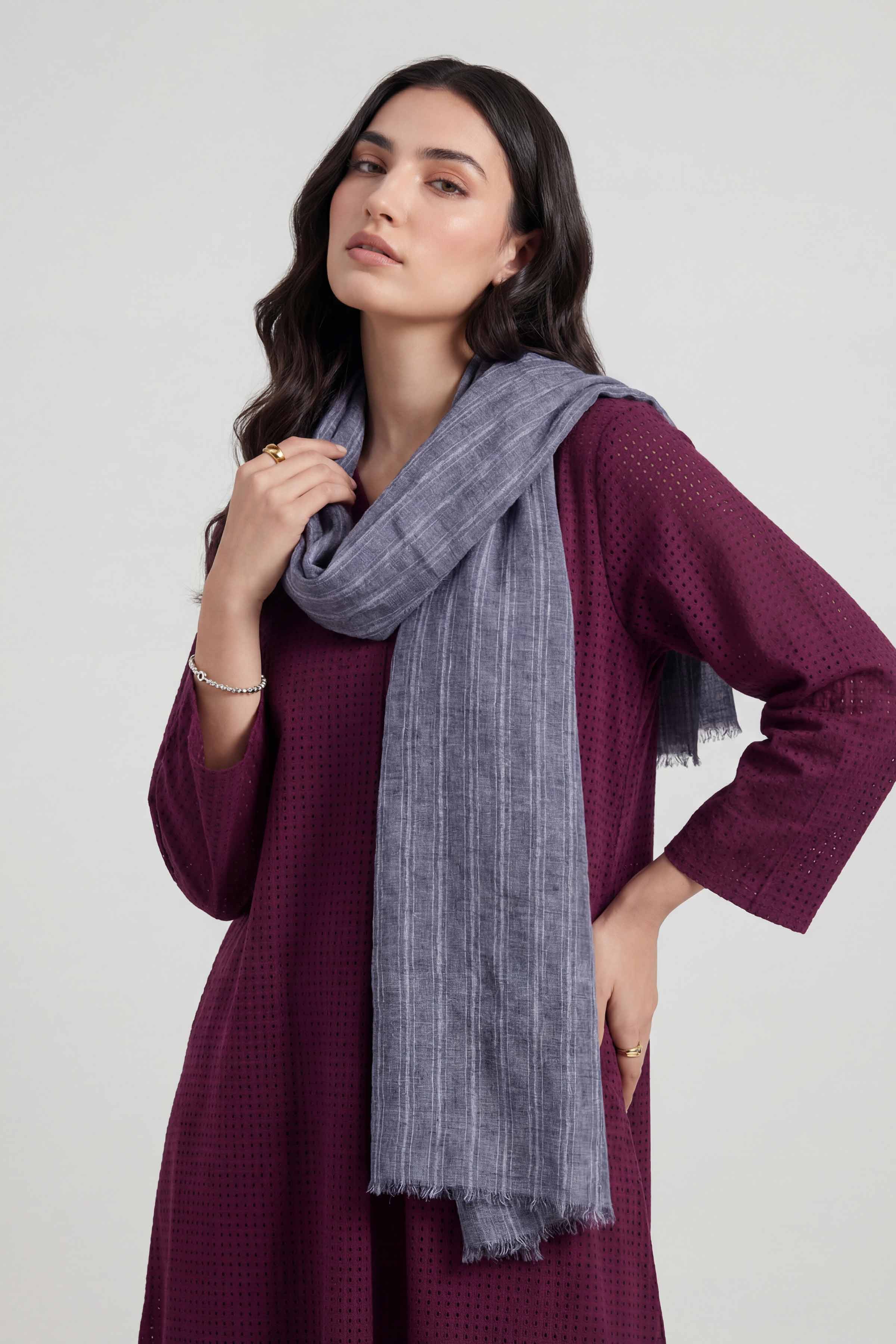 Navy Women Scarf-447742121