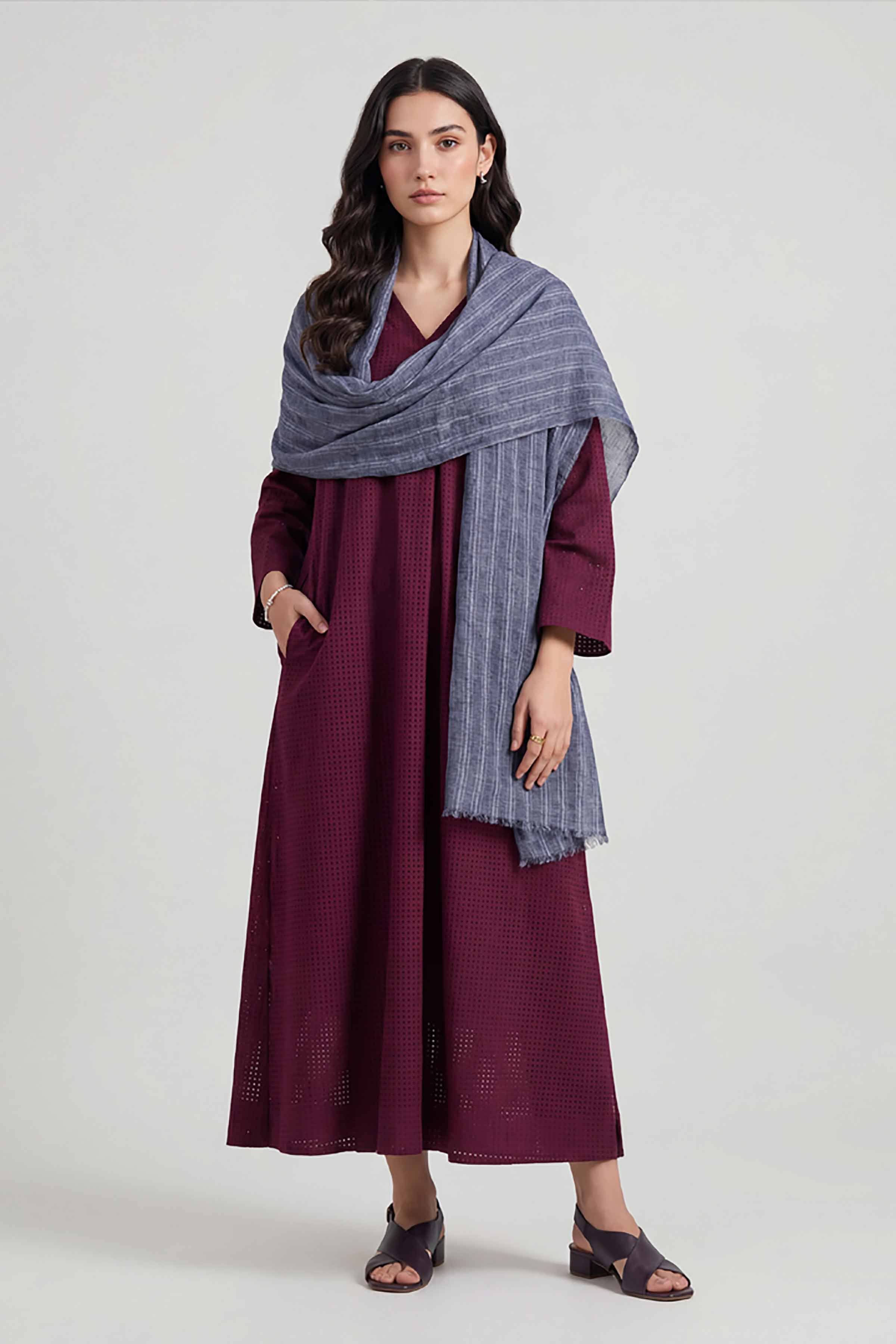 Navy Women Scarf-447742121