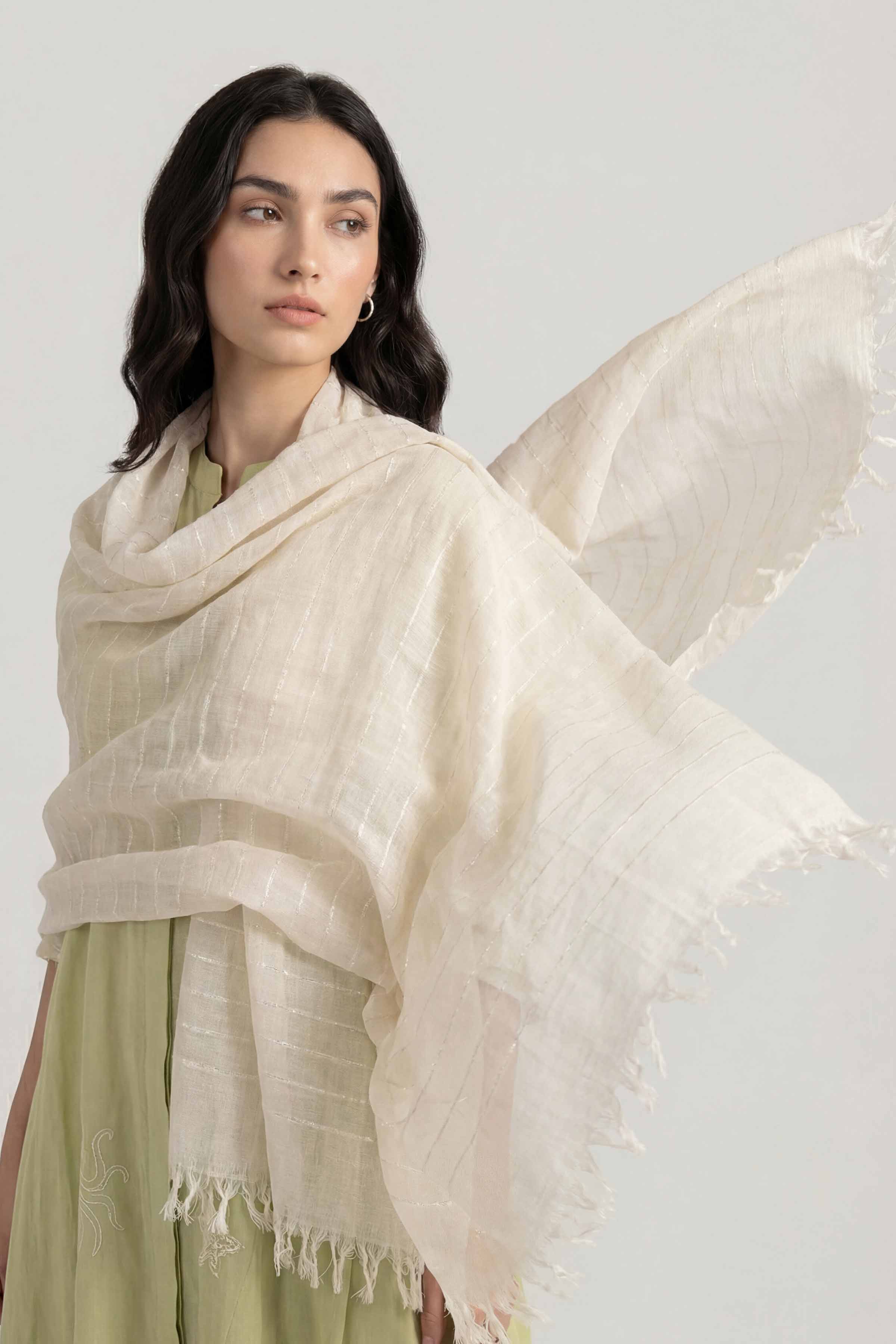 White Women Scarf-447752112