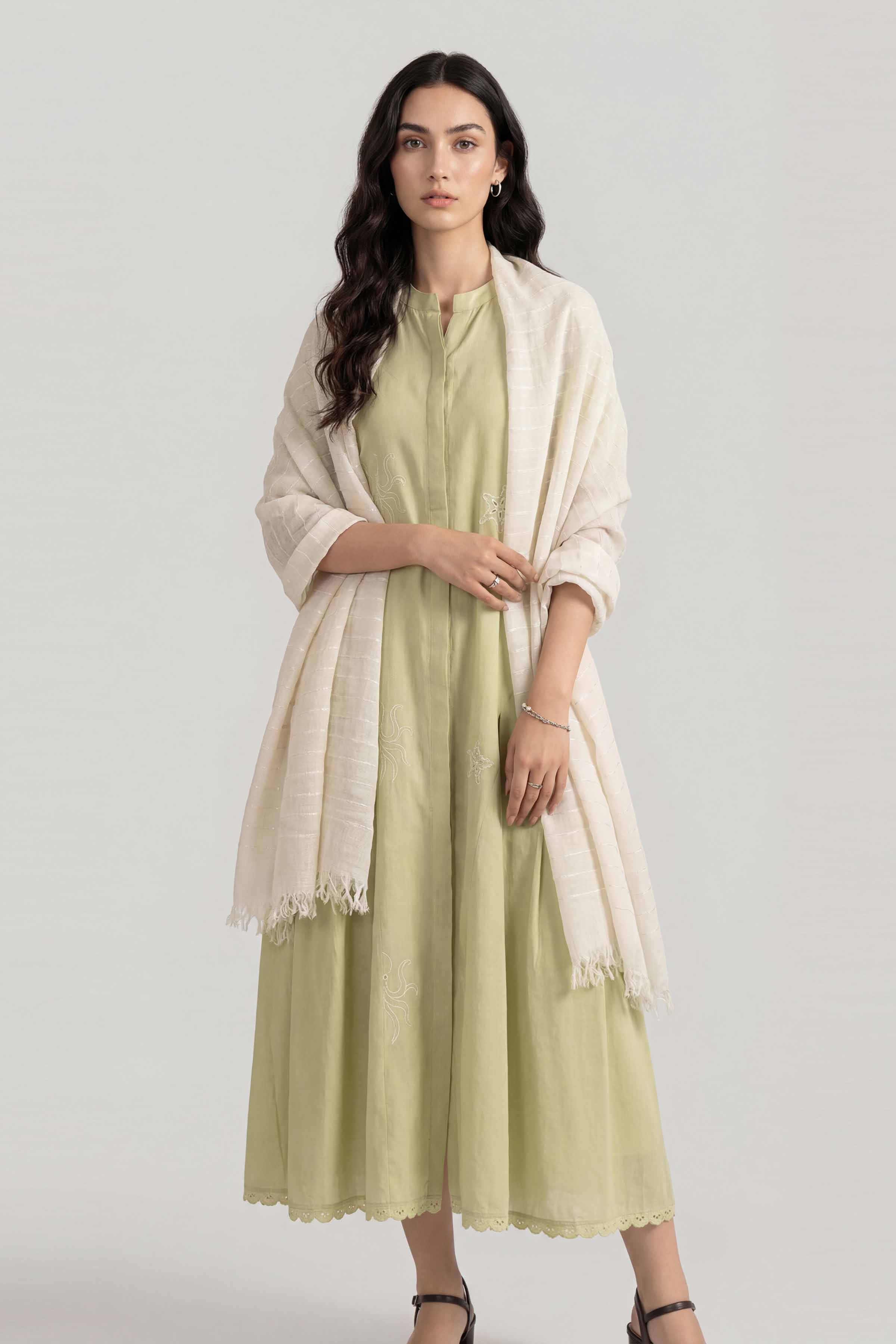 White Women Scarf-447752112