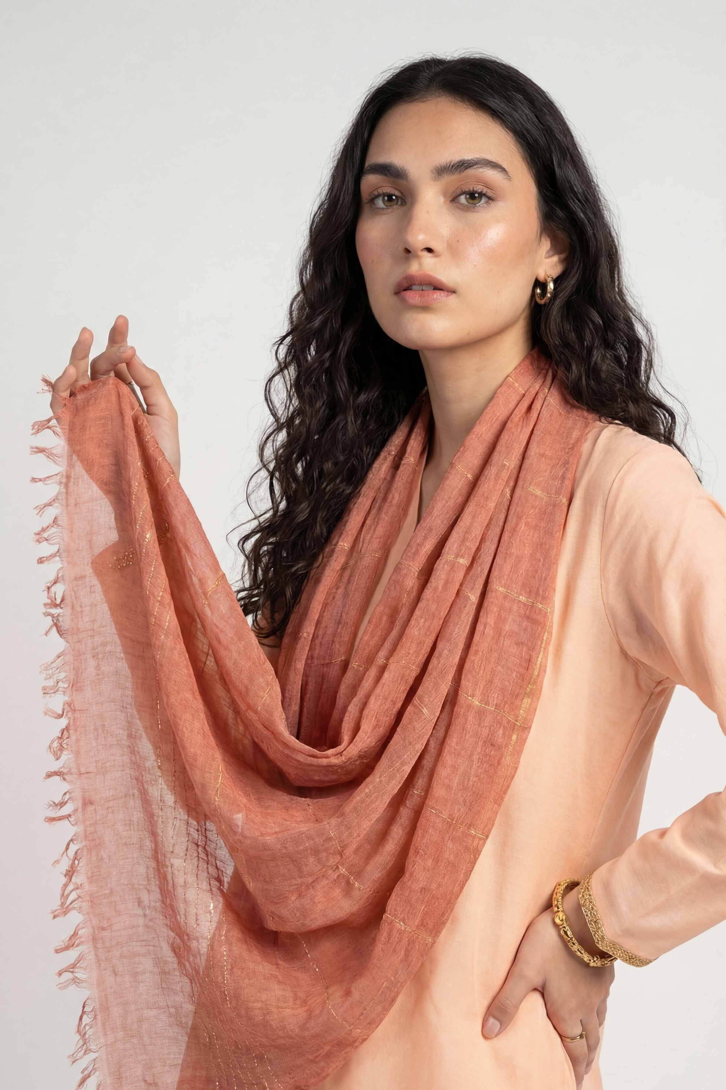 Red Women Scarf-447772101