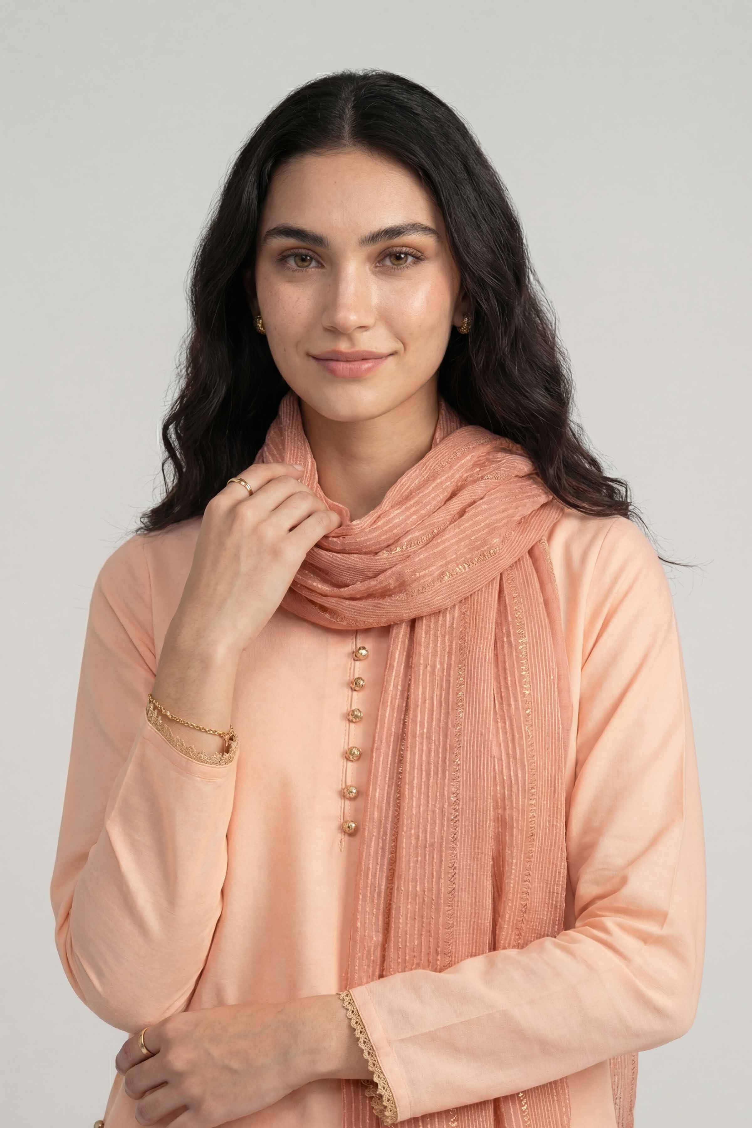 Orange Women Scarf-447792106