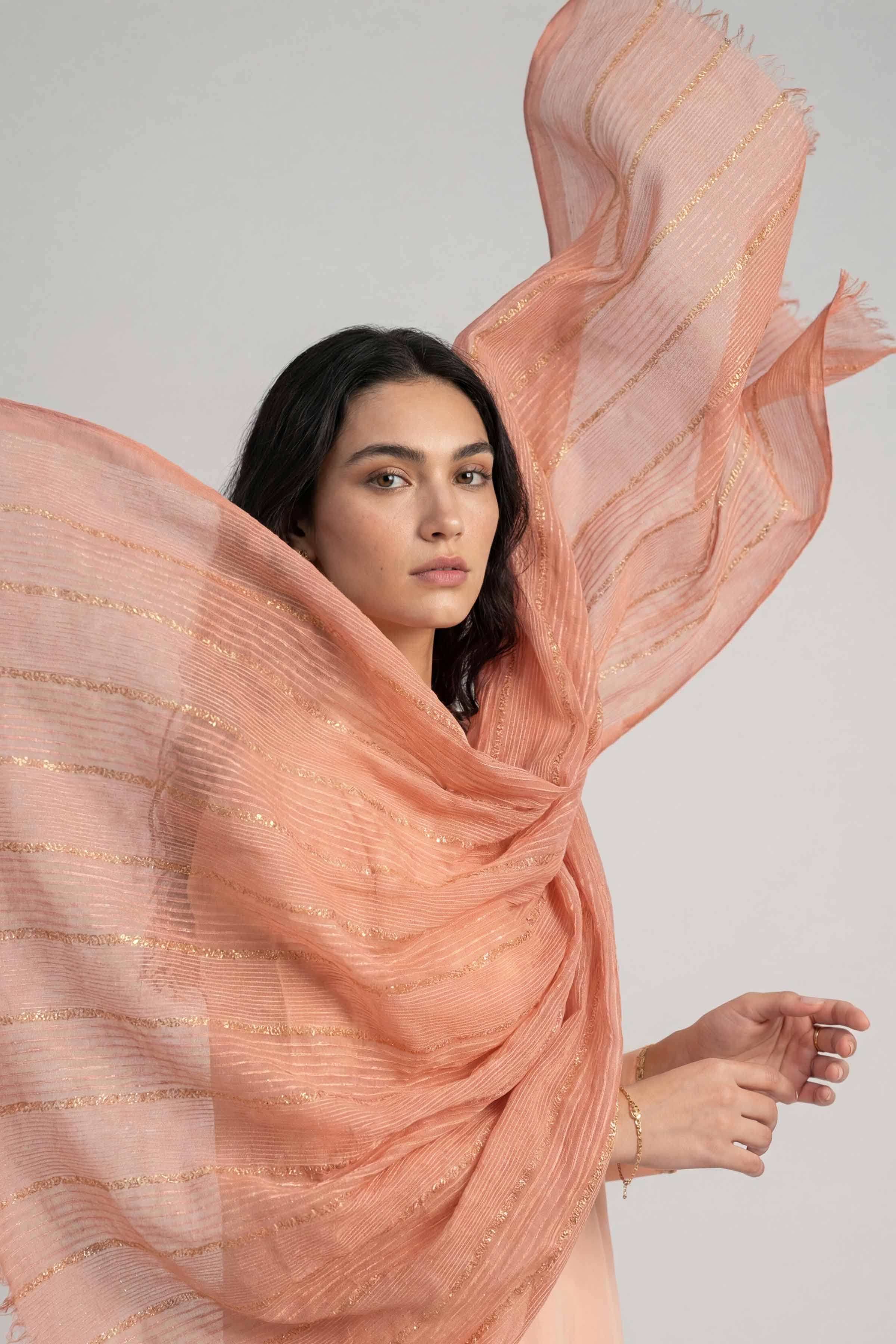 Orange Women Scarf-447792106