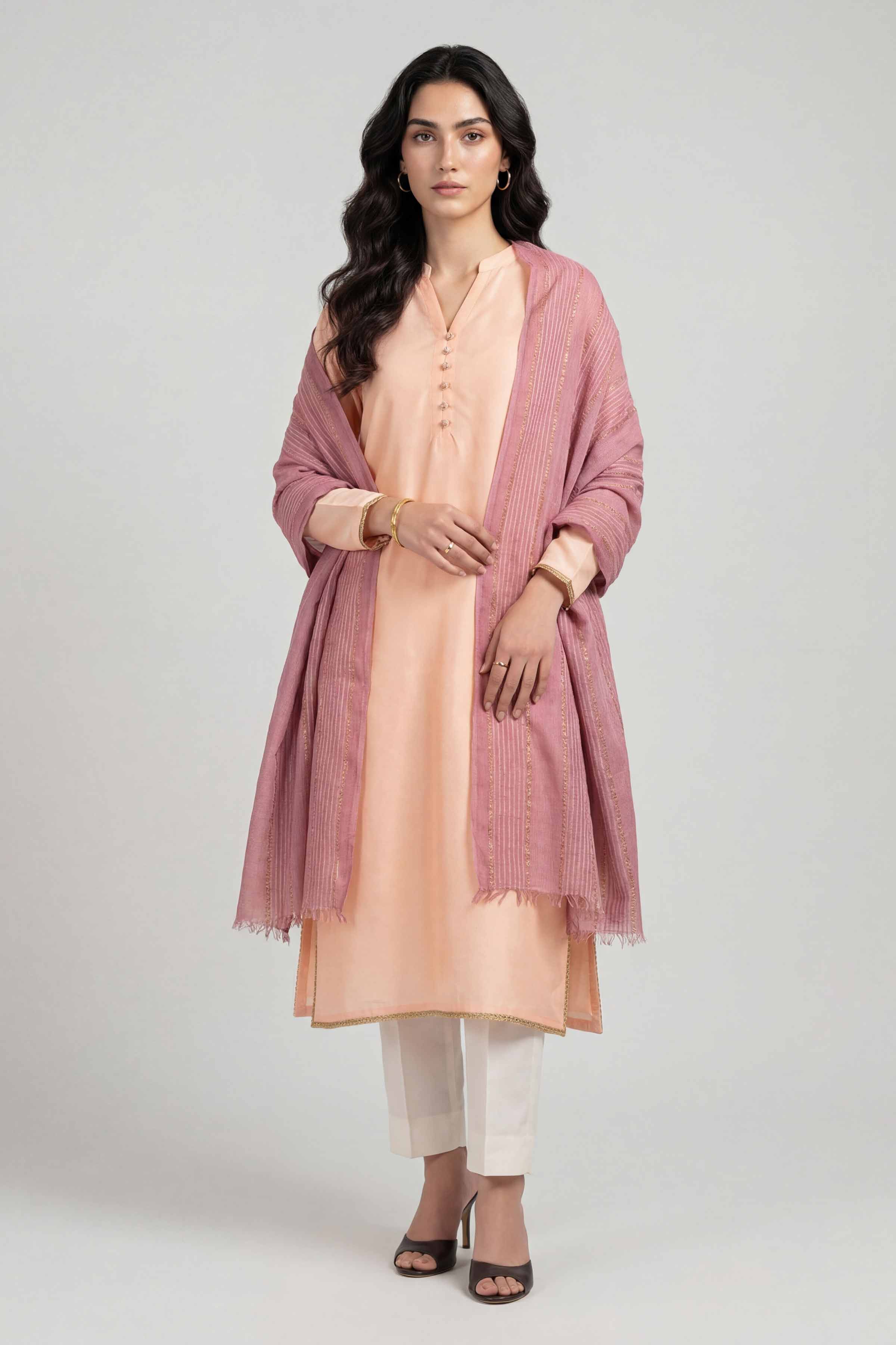 Purple Women Scarf-447792109