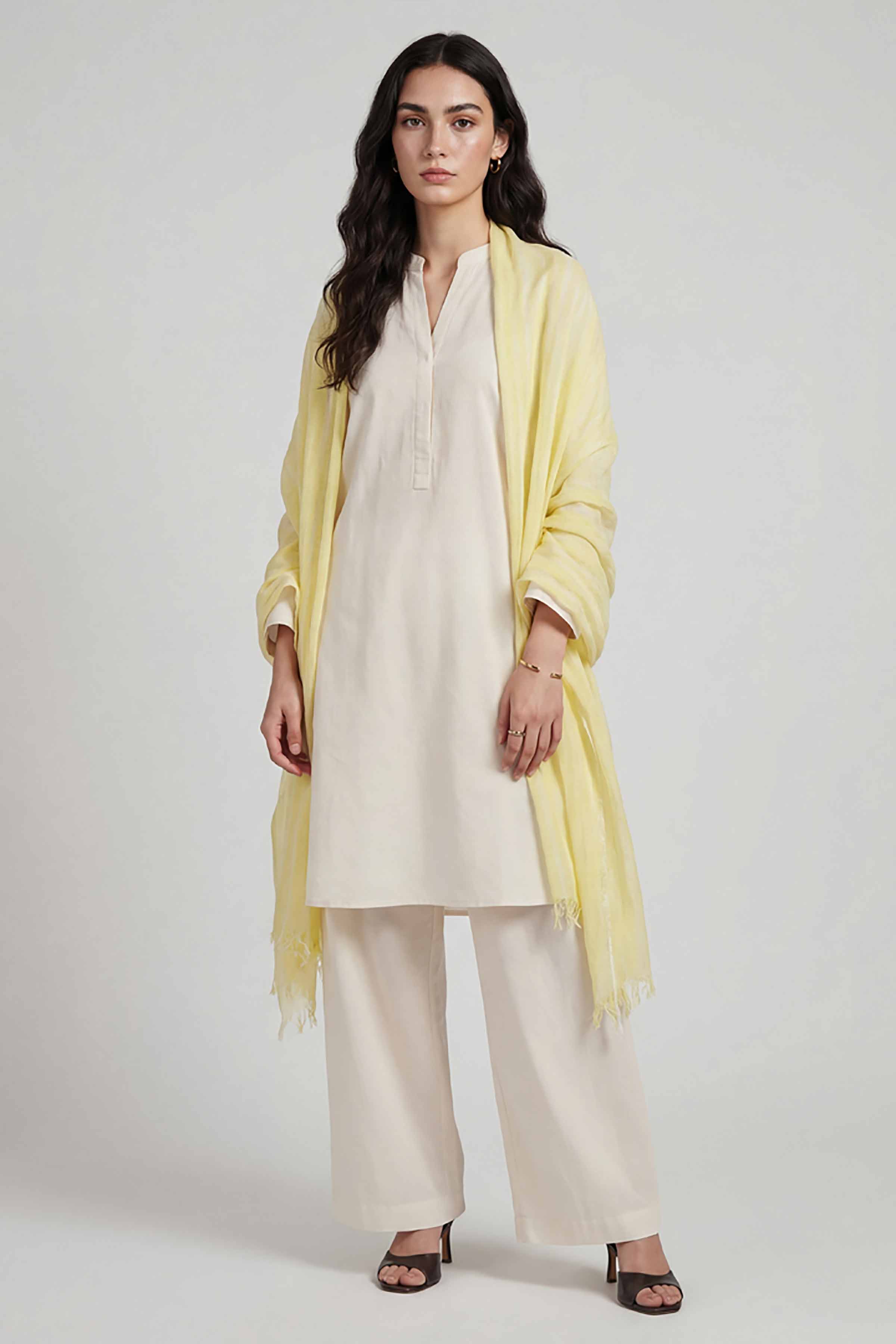 Yellow Women Scarf-447802102