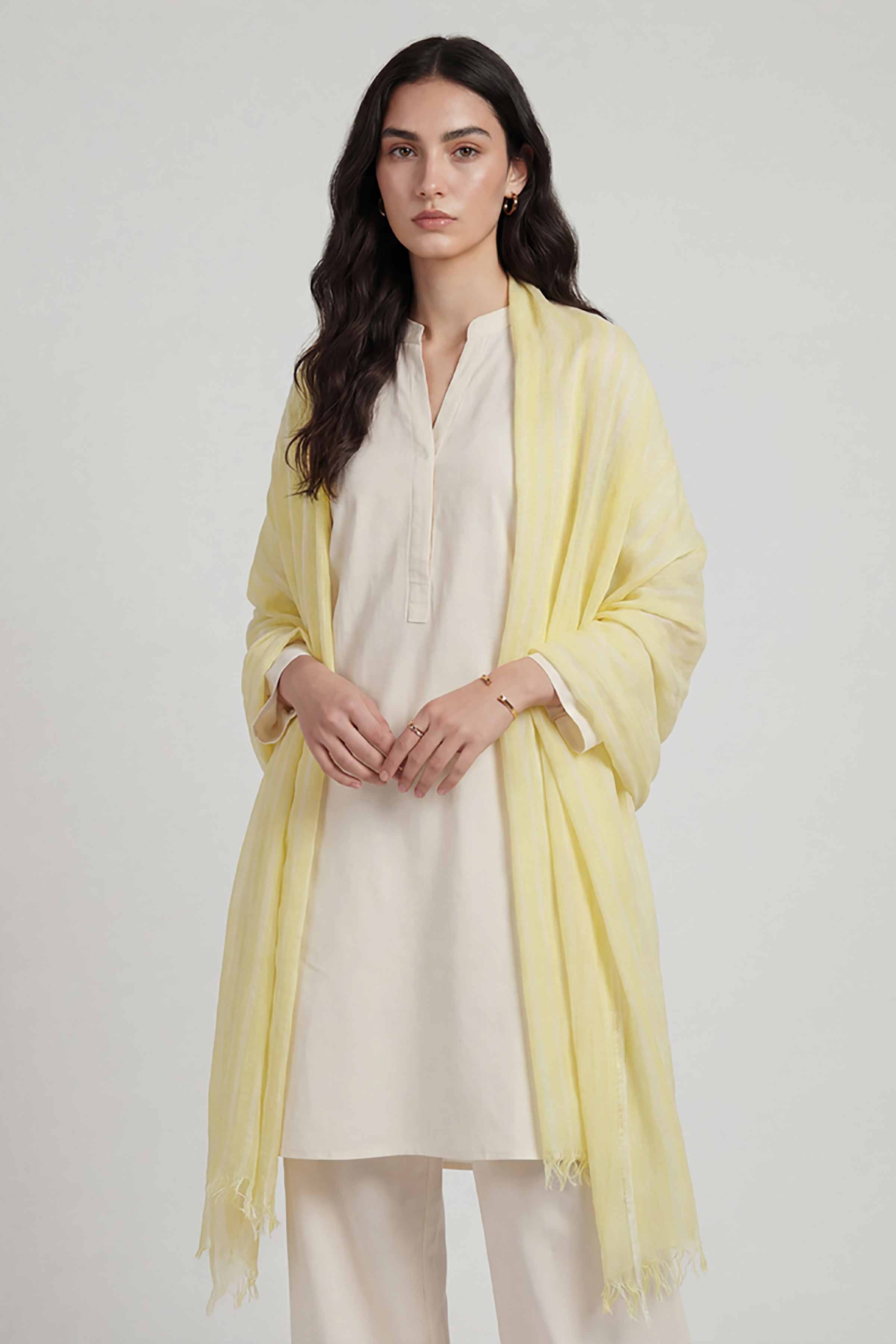 Yellow Women Scarf-447802102