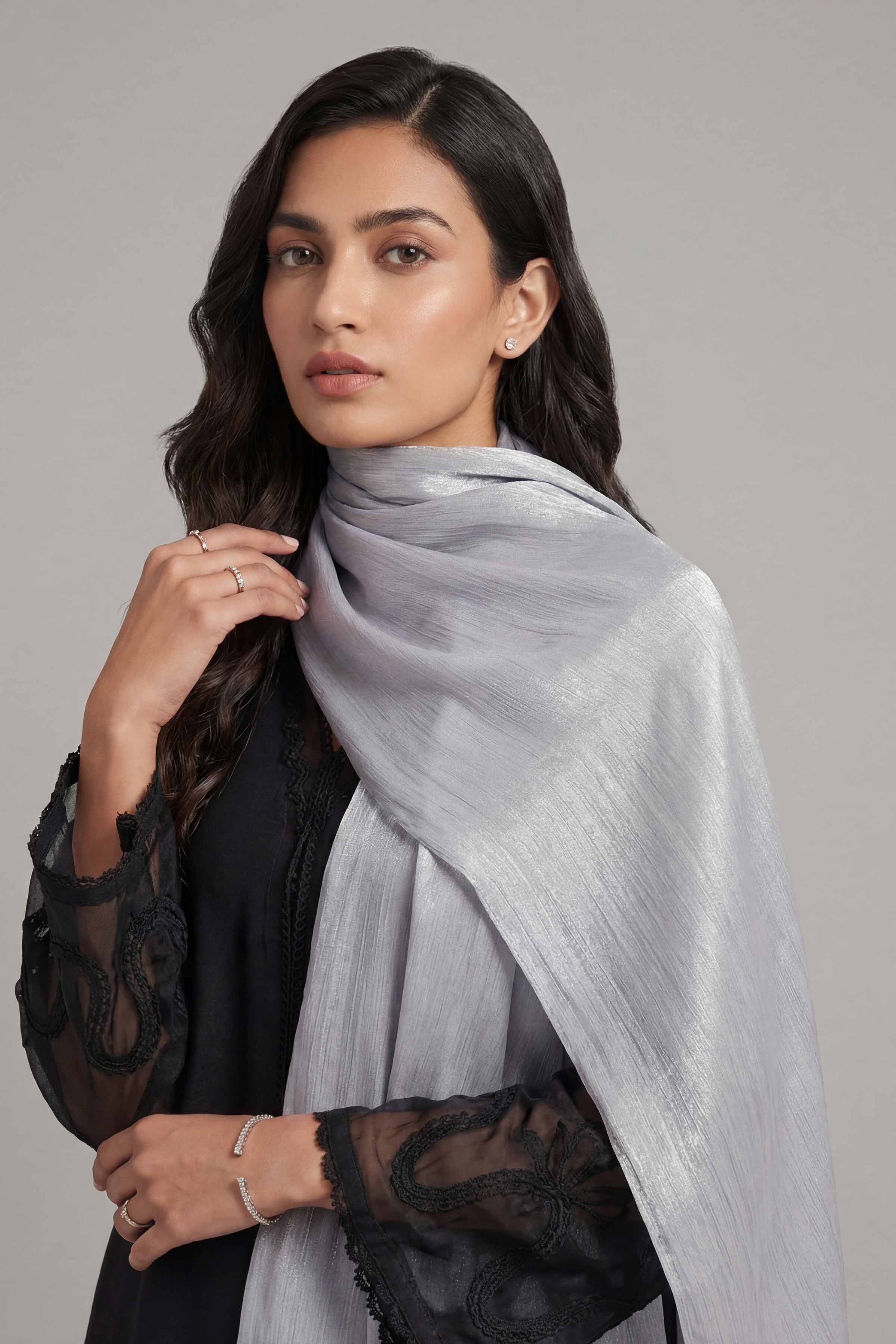 Blue Women Scarf-447812108