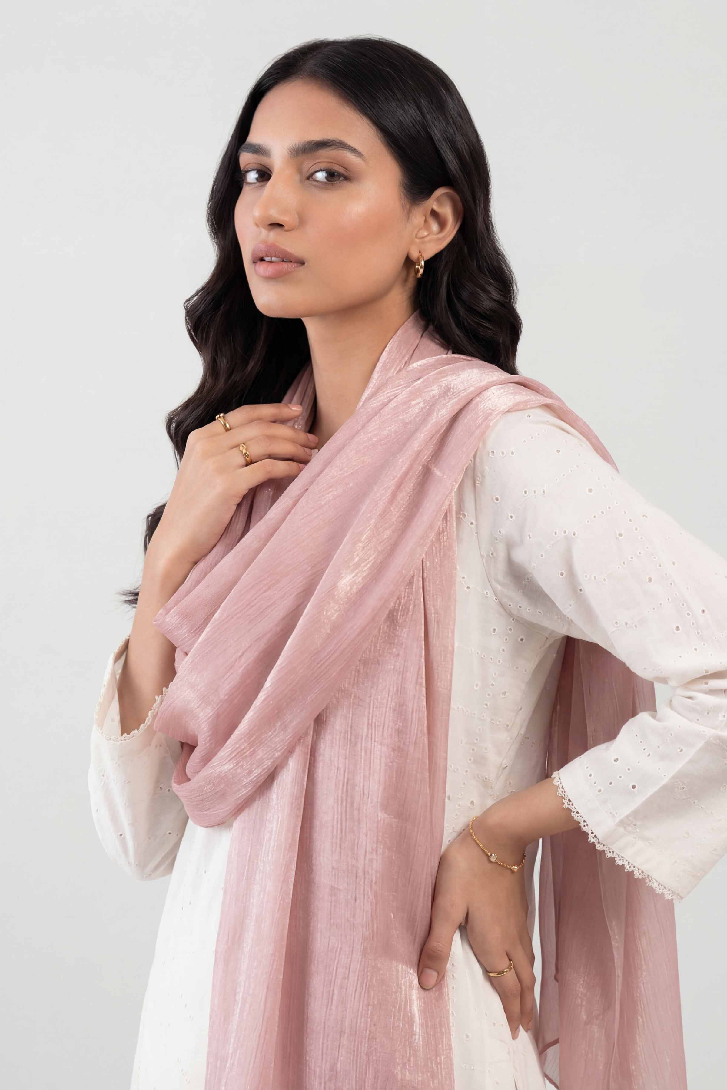 Light Pink Women Scarf-447812114