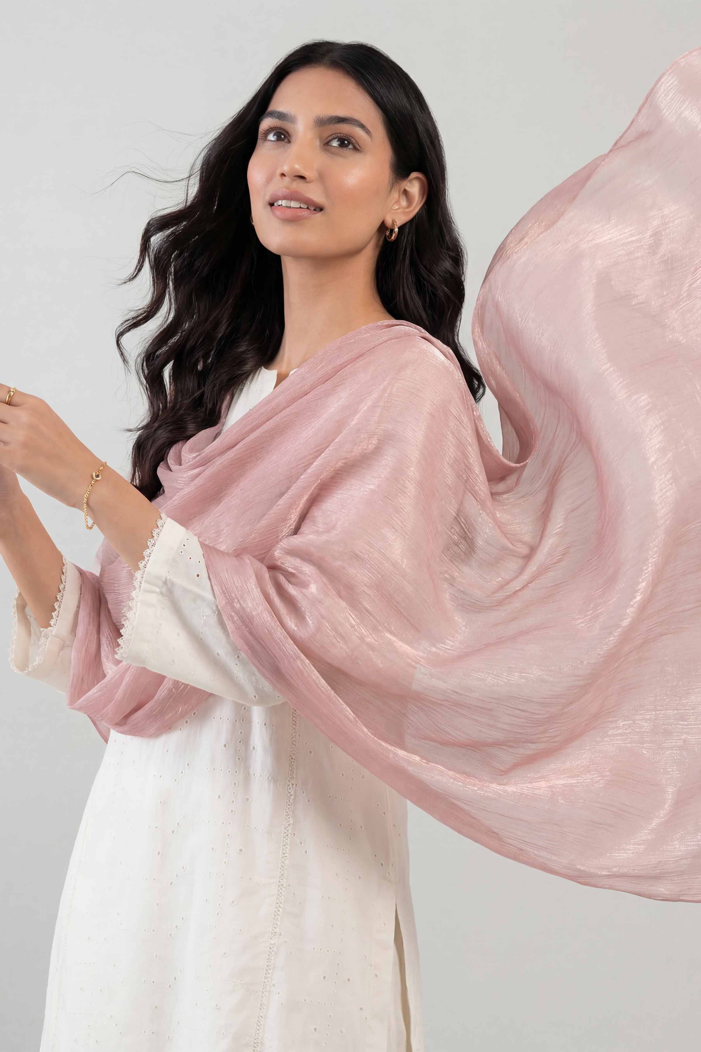 Light Pink Women Scarf-447812114