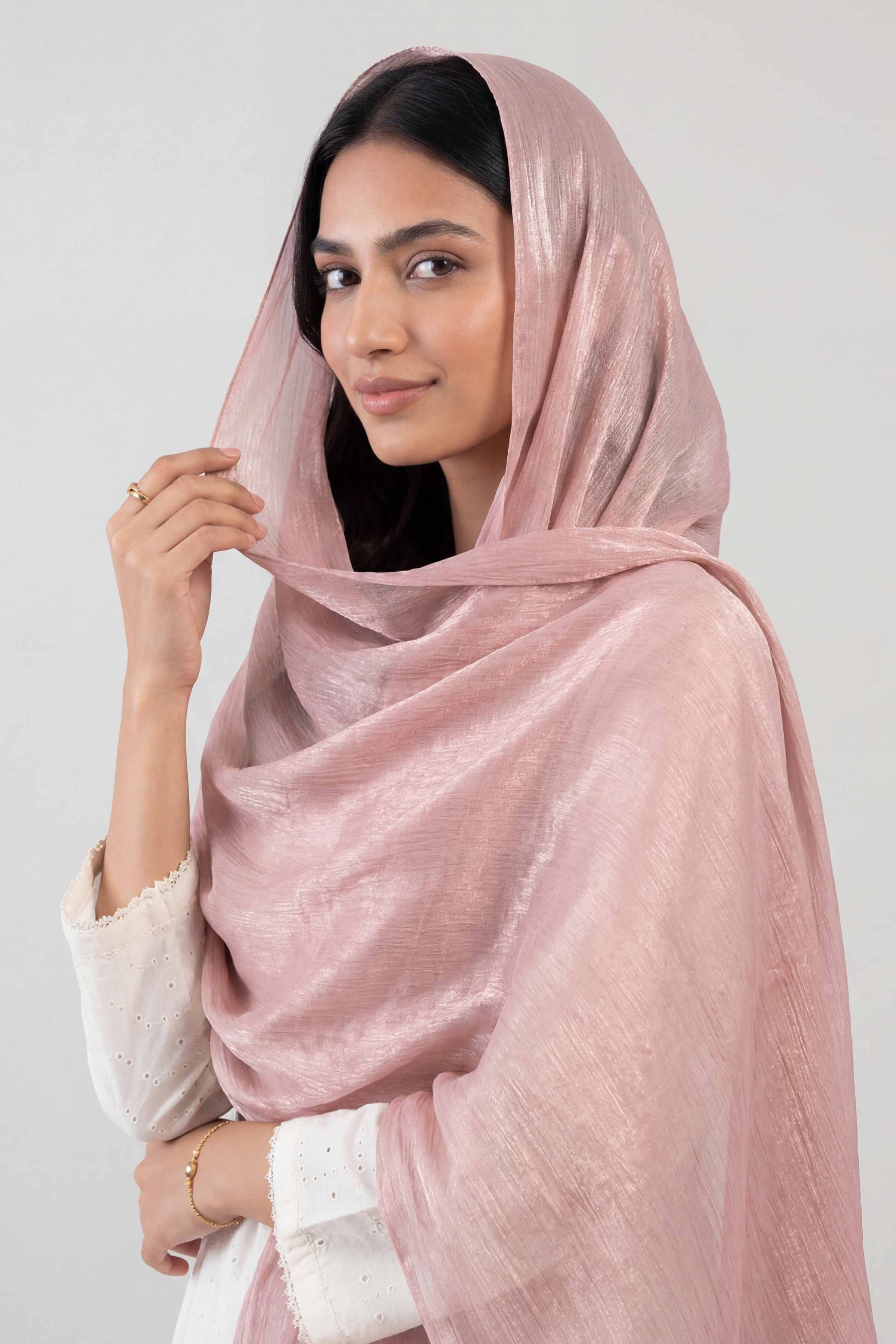 Light Pink Women Scarf-447812114