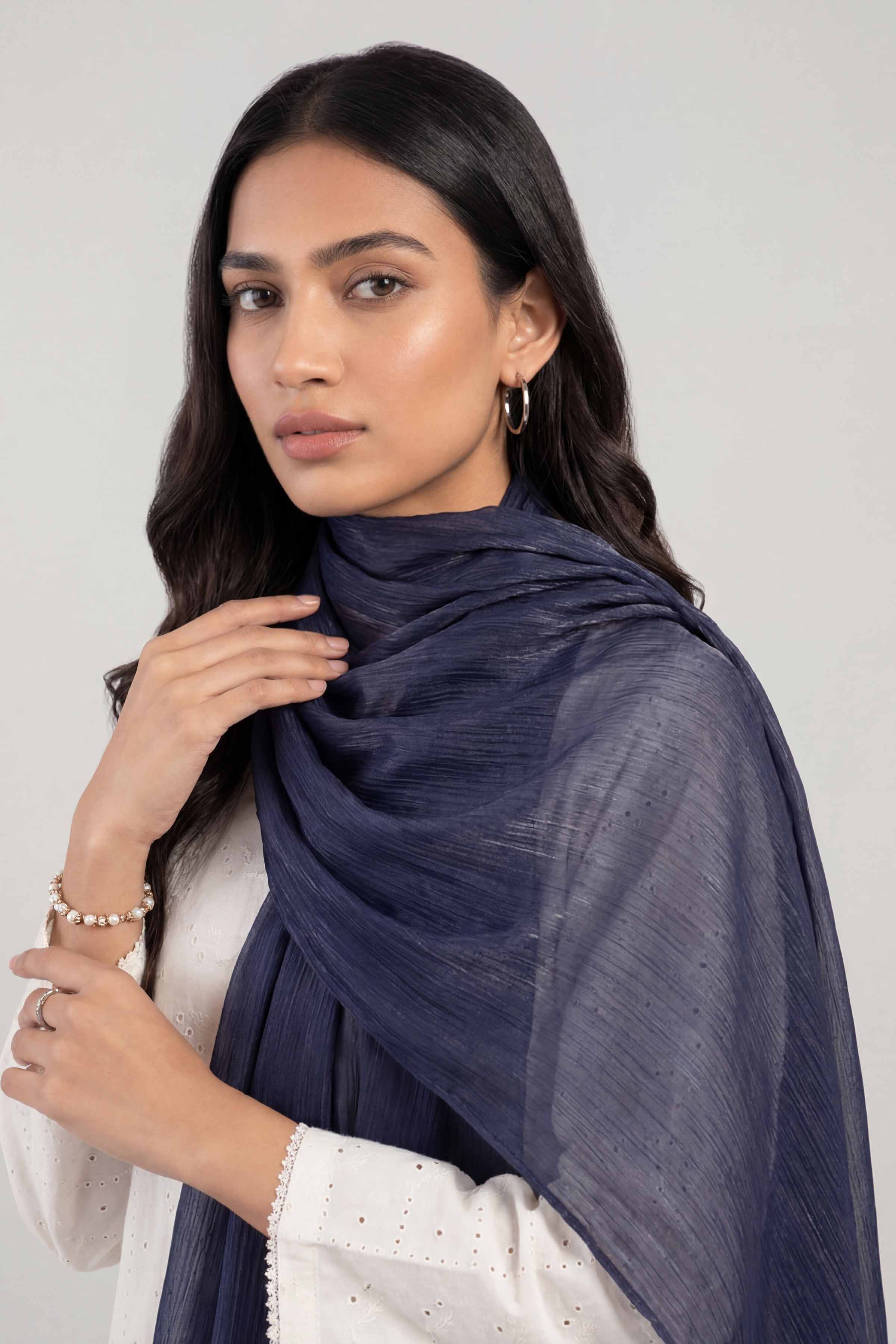 Dark Navy Women Scarf-447812121