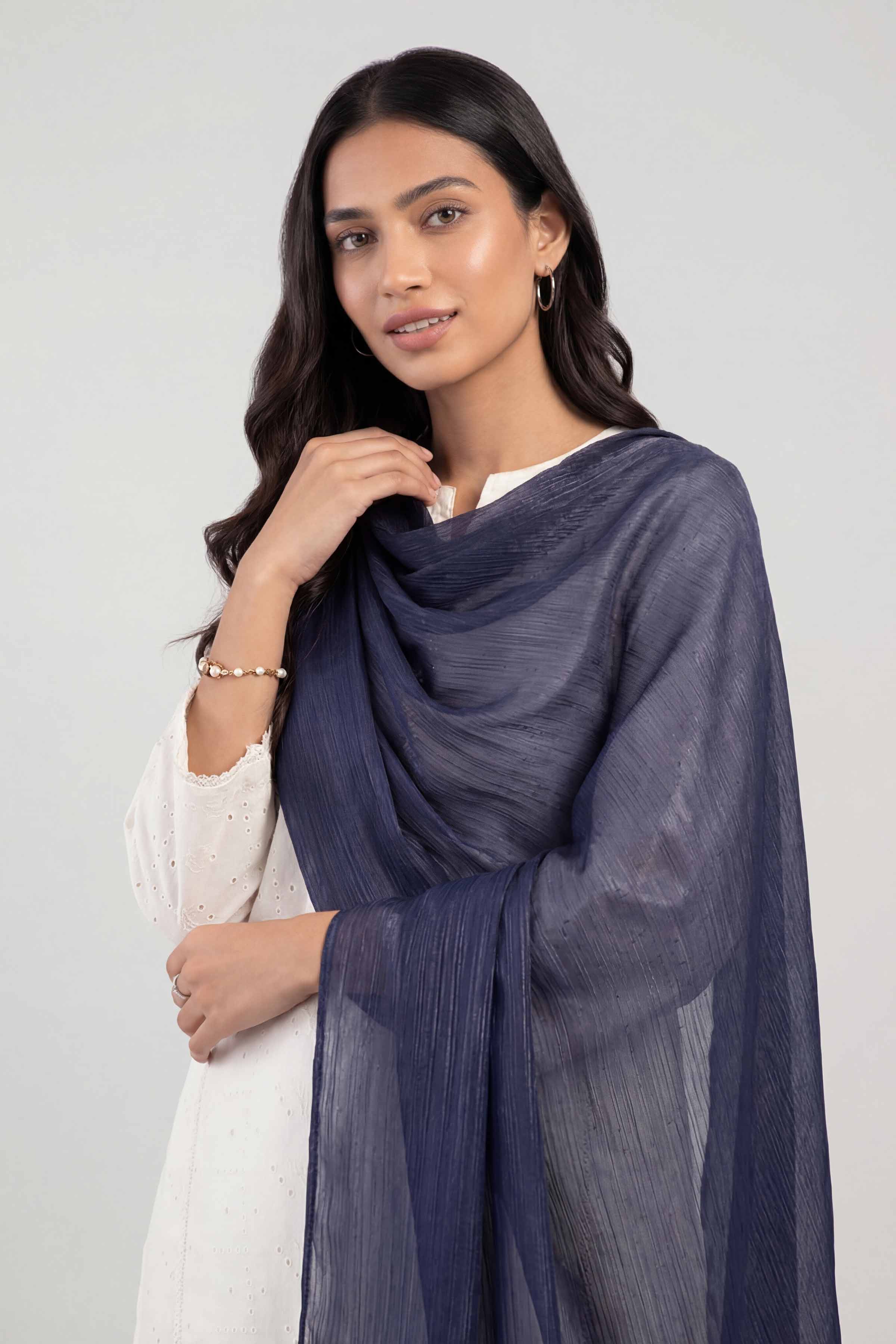 Dark Navy Women Scarf-447812121