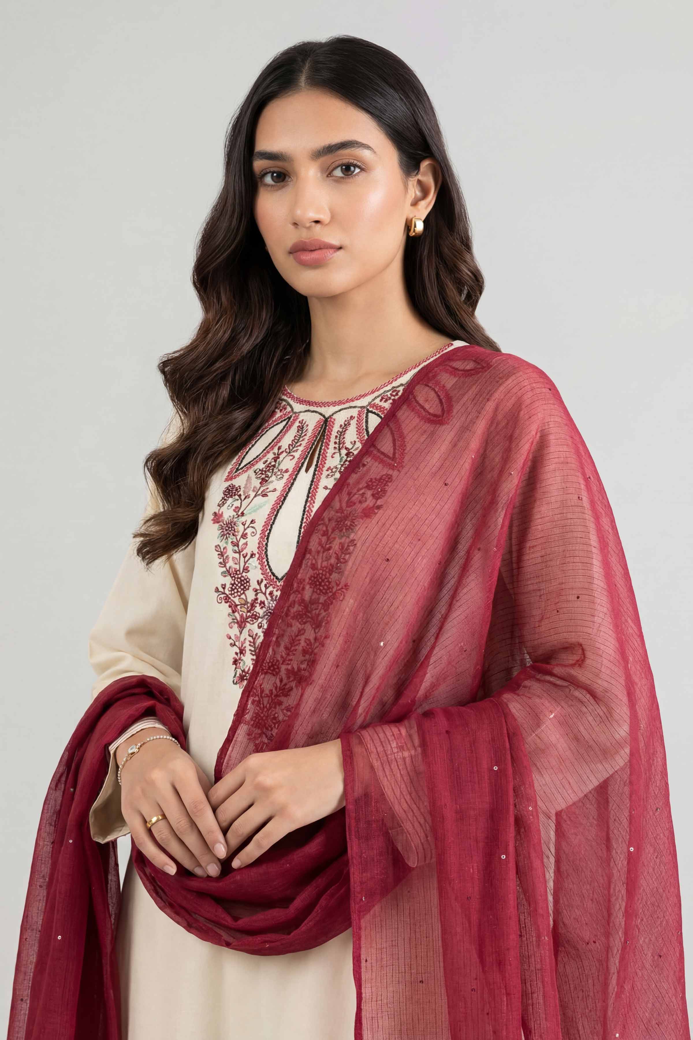 Maroon Women Scarf-447822122
