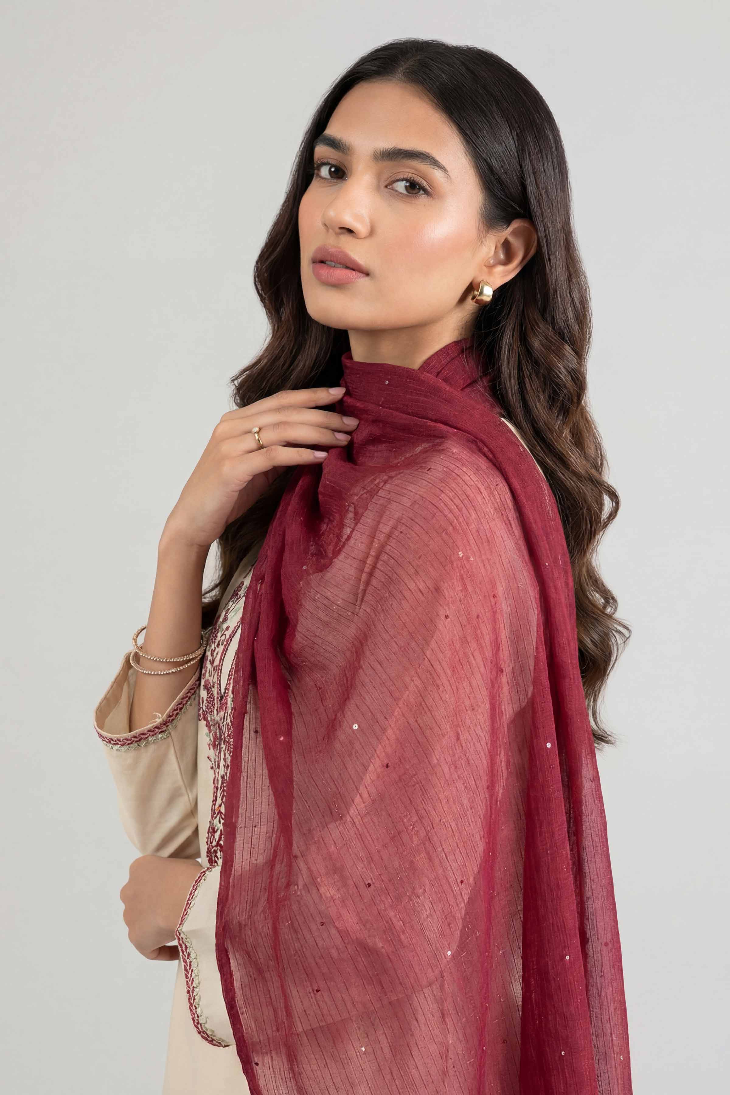 Maroon Women Scarf-447822122