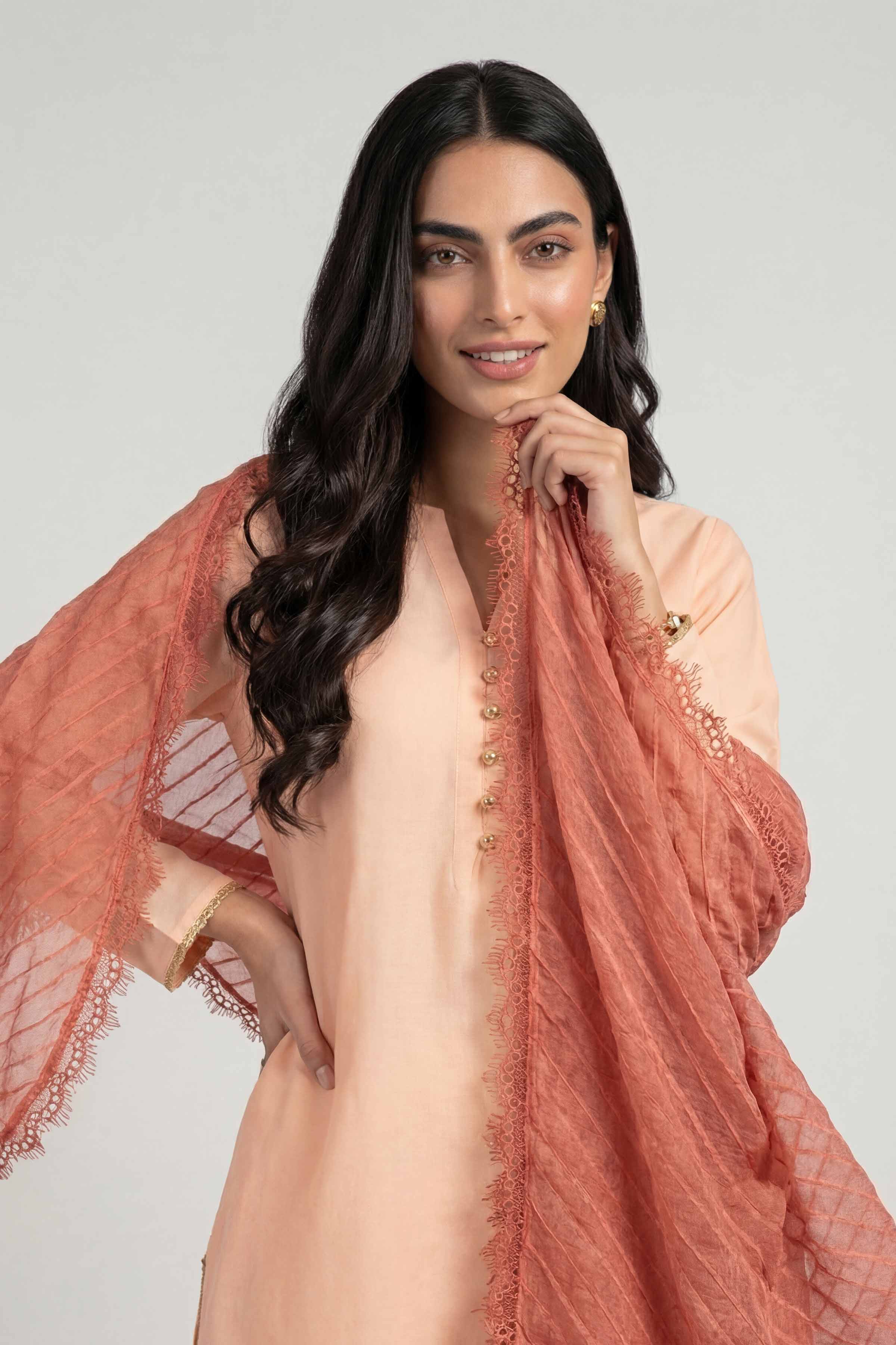 Orange Women Scarf-447882106