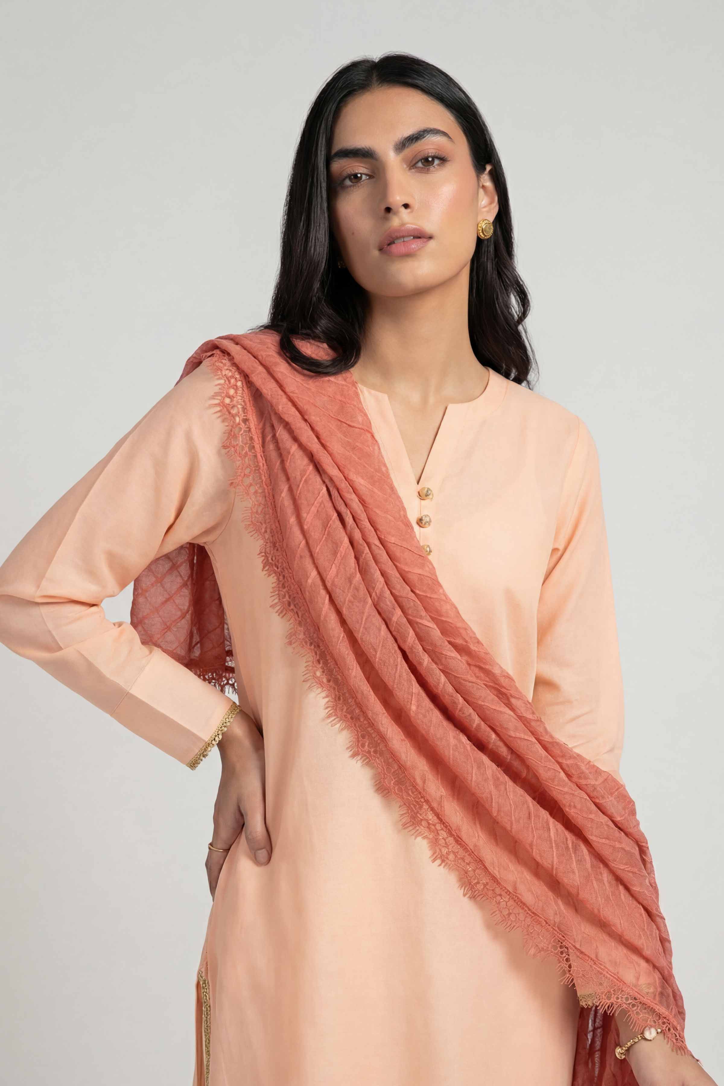 Orange Women Scarf-447882106