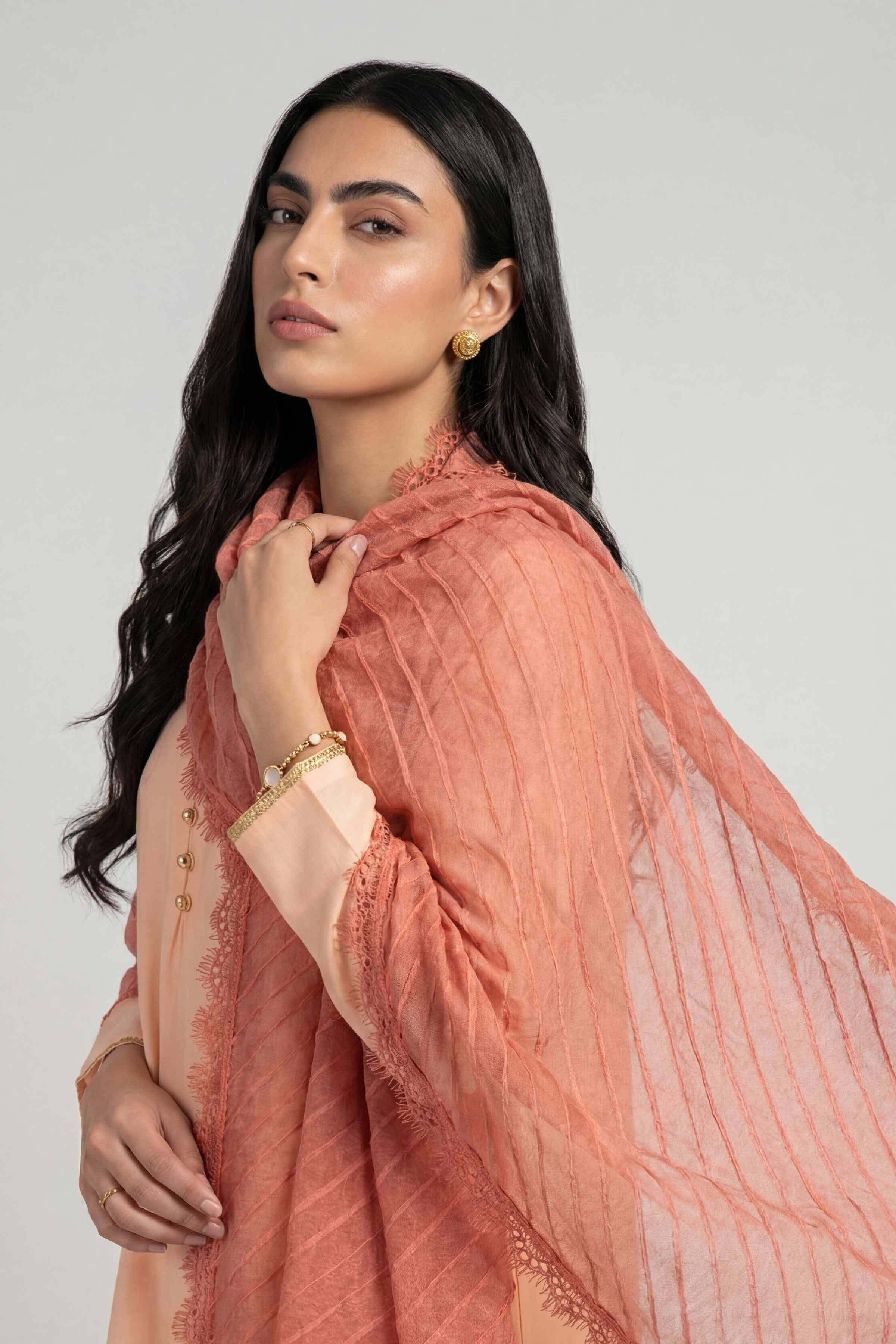 Orange Women Scarf-447882106