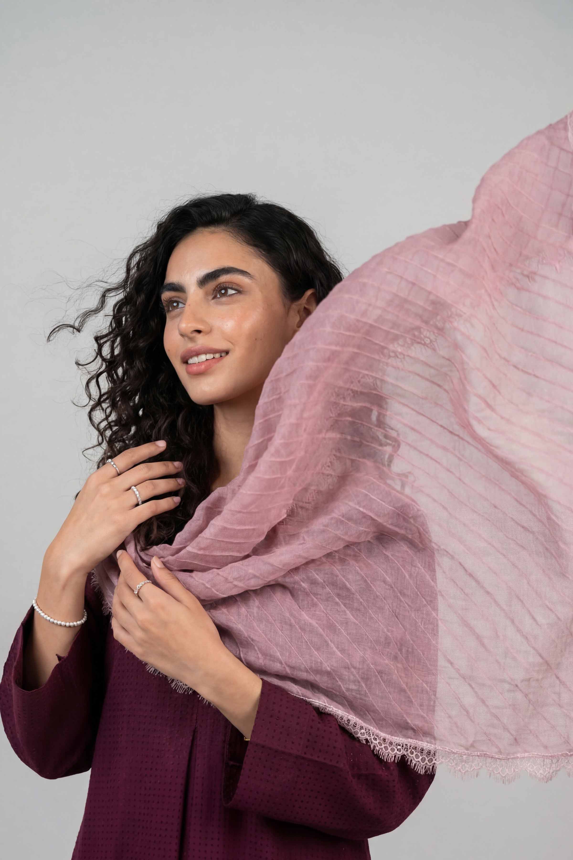 Purple Women Scarf-447882109