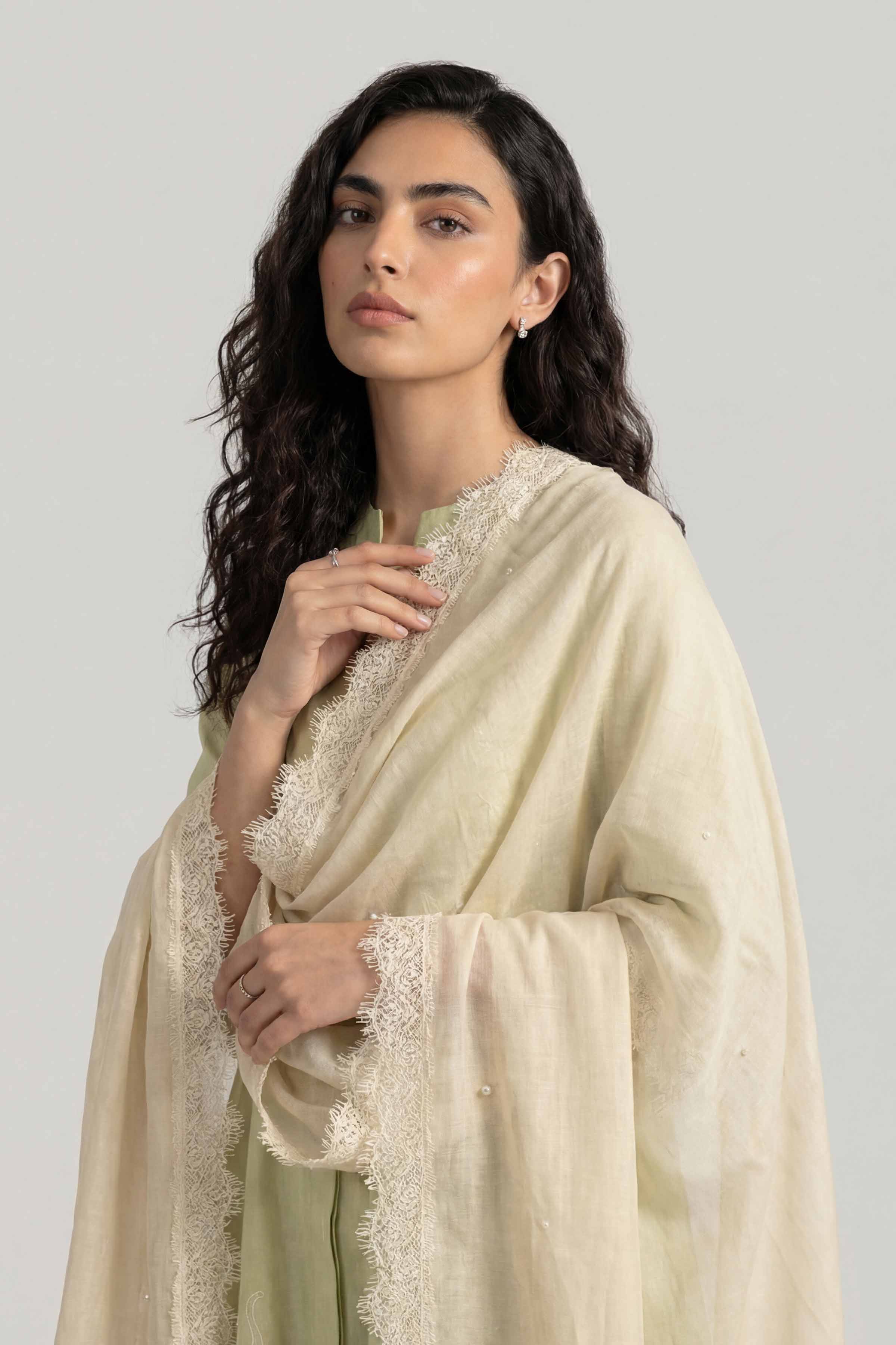 Beige Women Scarf-447912118