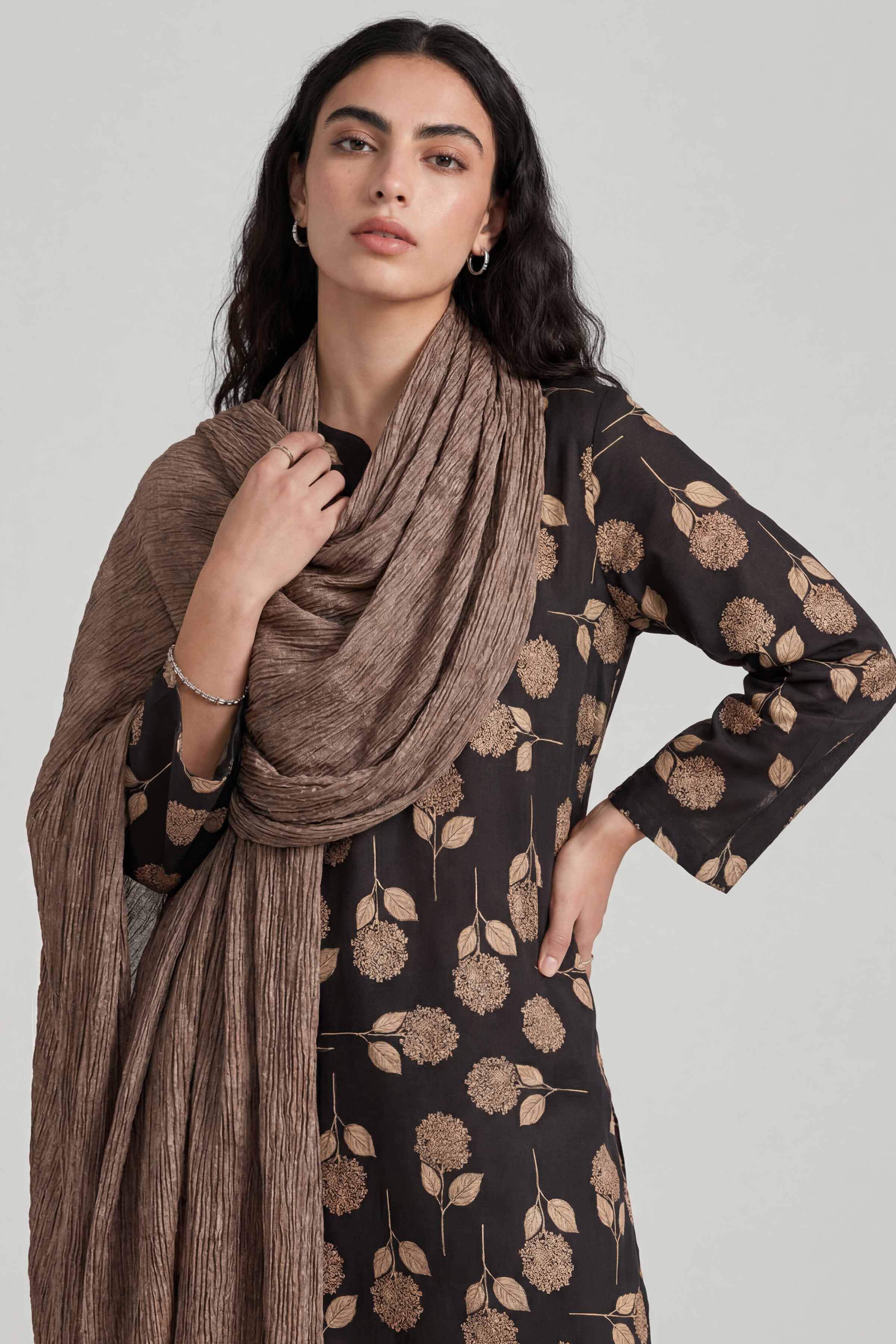 Coffee Women Scarf-447922117