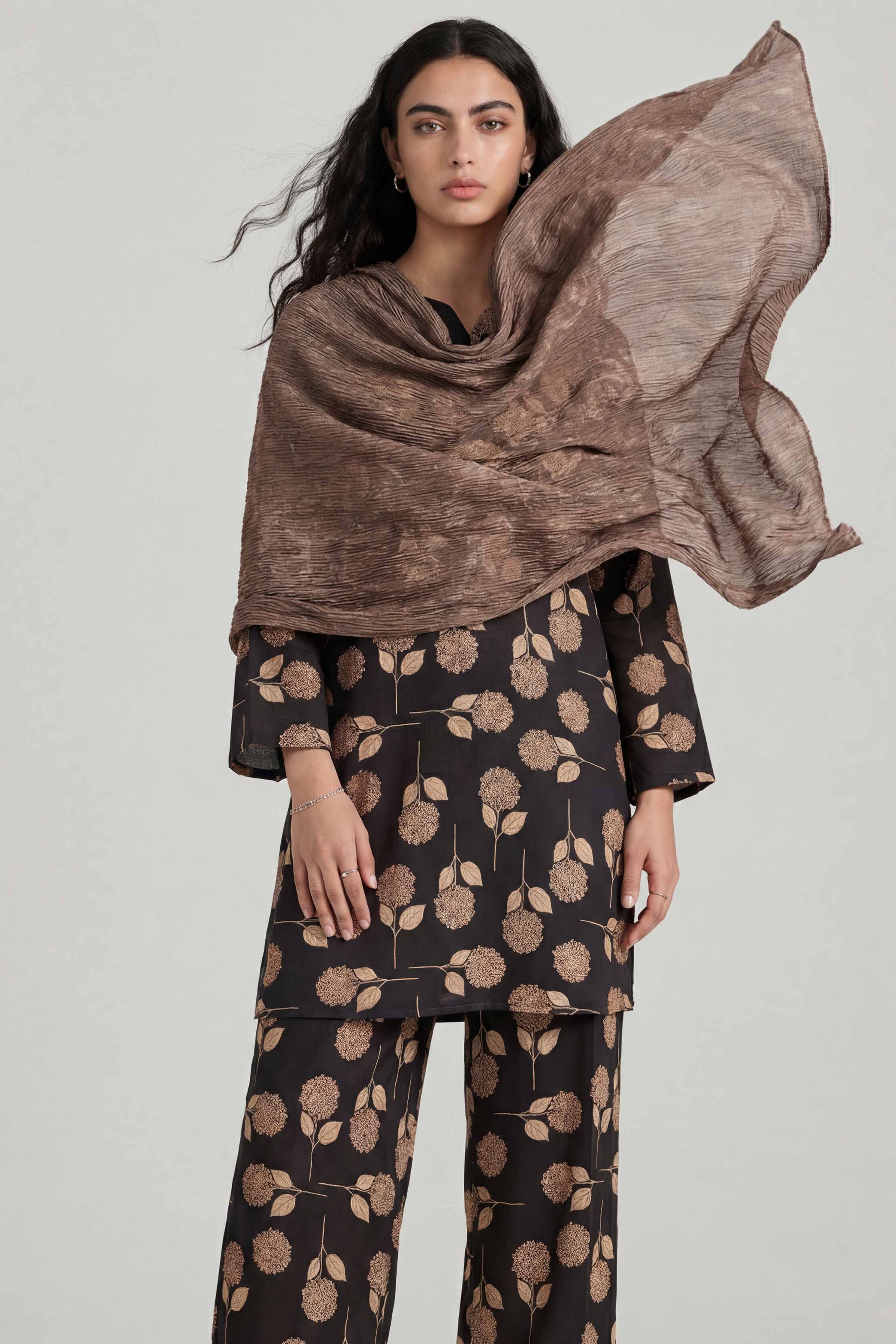 Coffee Women Scarf-447922117