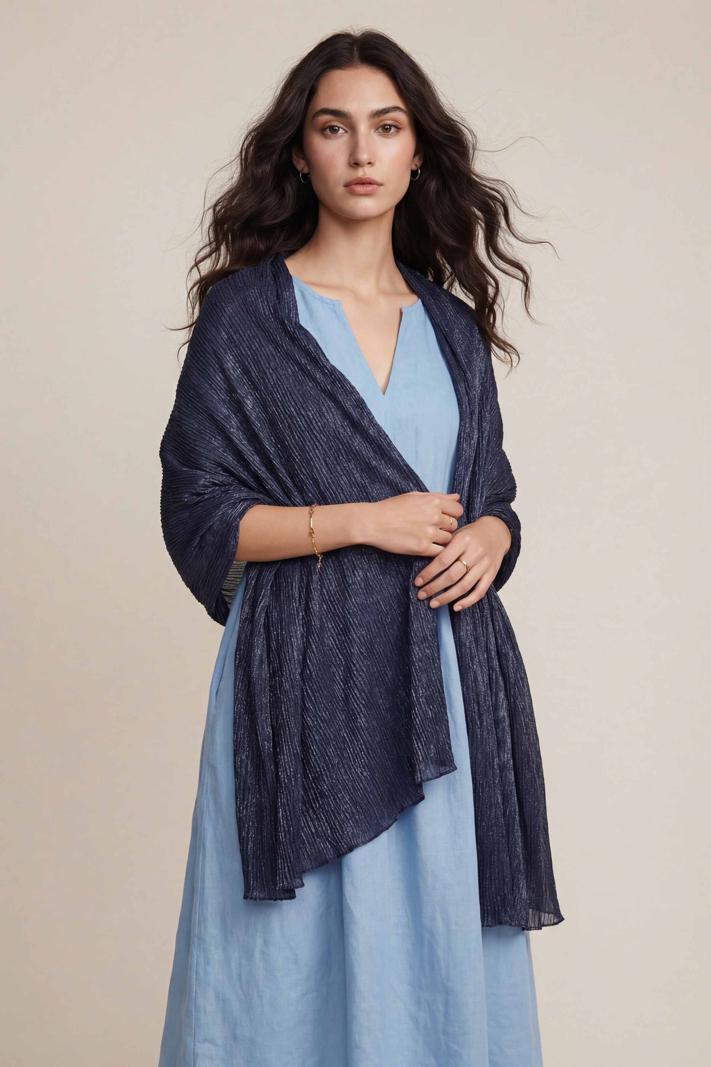 Navy Women Scarf-447922121