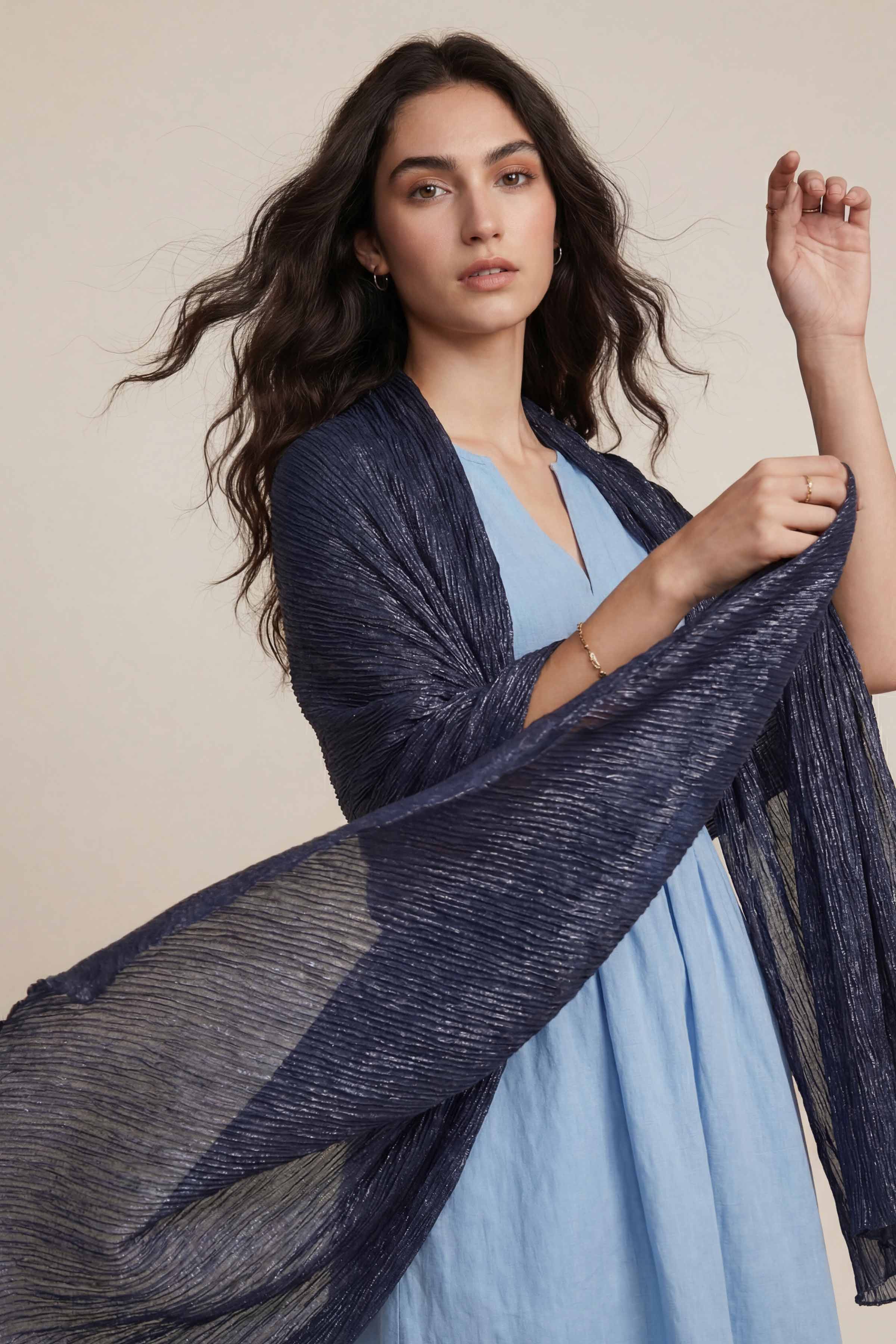 Navy Women Scarf-447922121