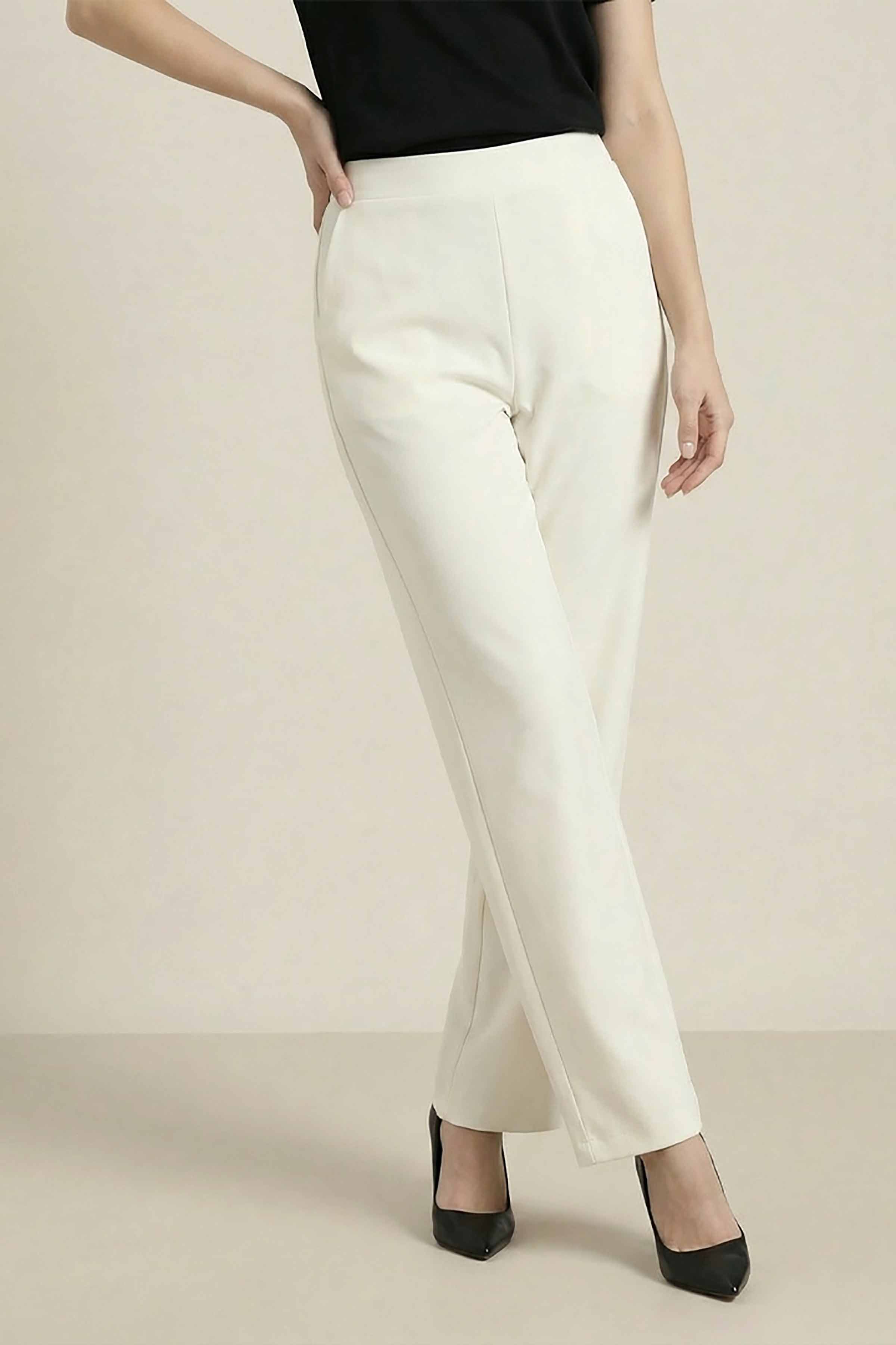 Off White Women Pants-447950107