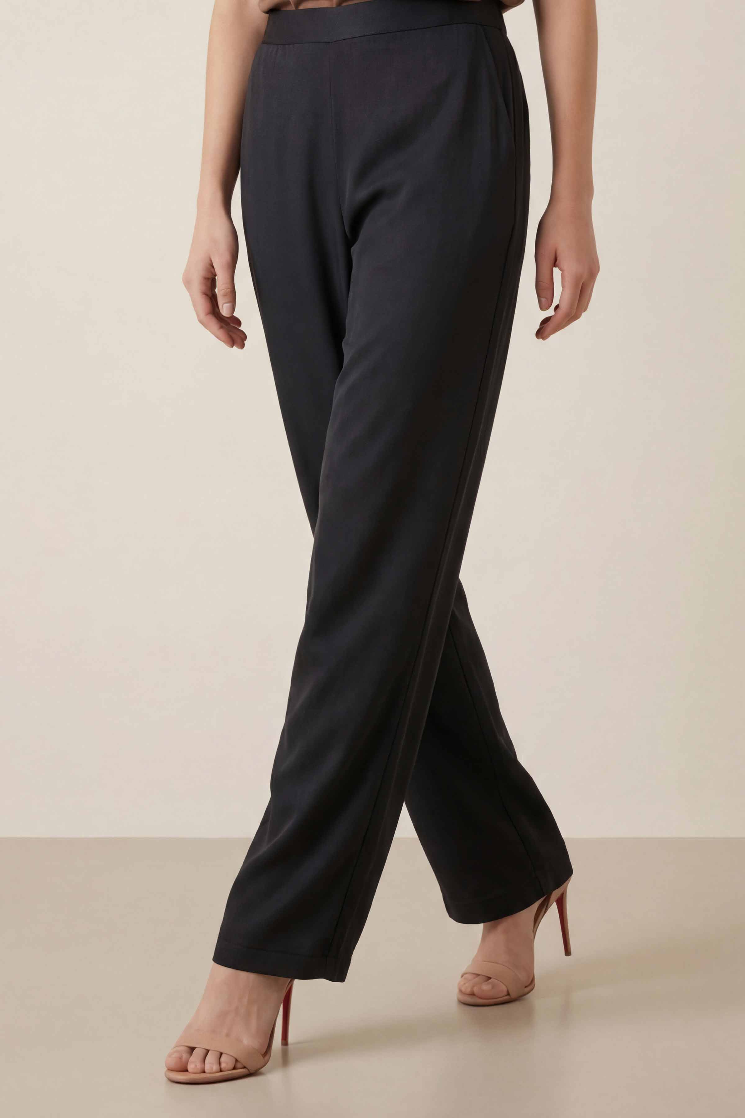 Jet Black Women Pants-447950111