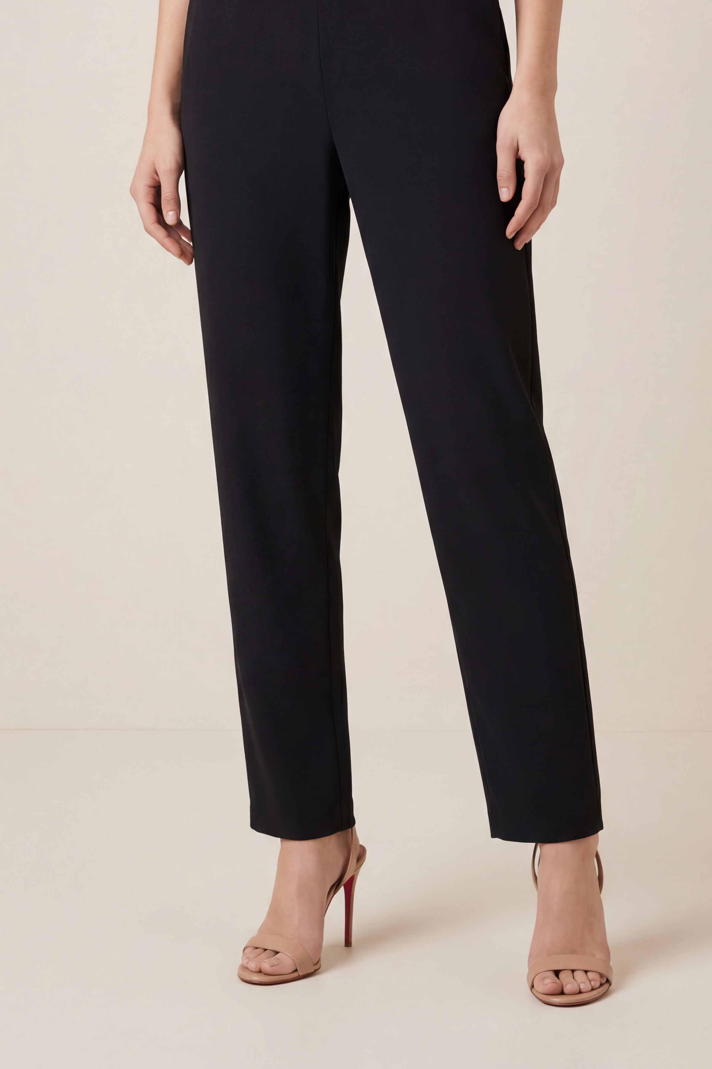 Black Women Pants-447960103