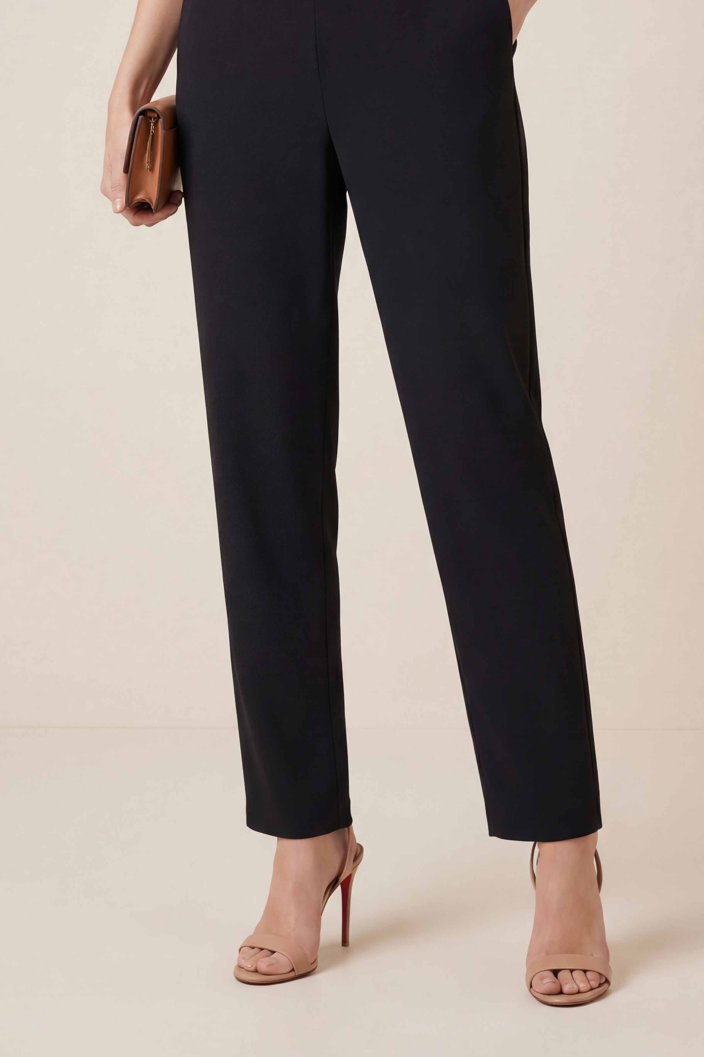 Black Women Pants-447960103