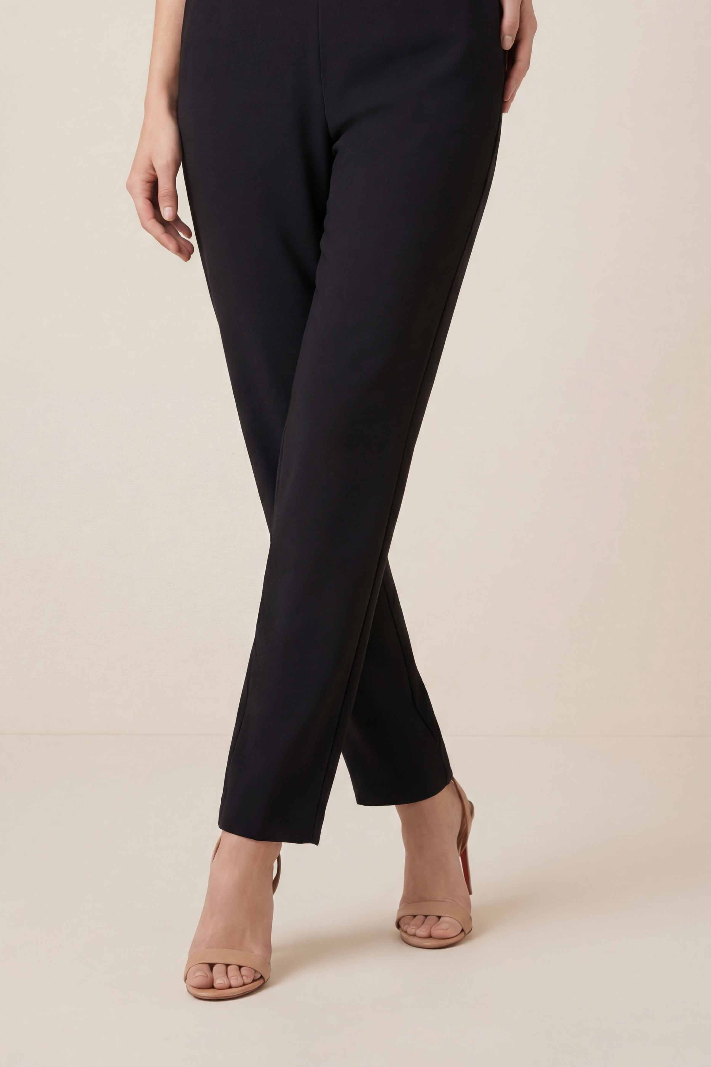 Black Women Pants-447960103