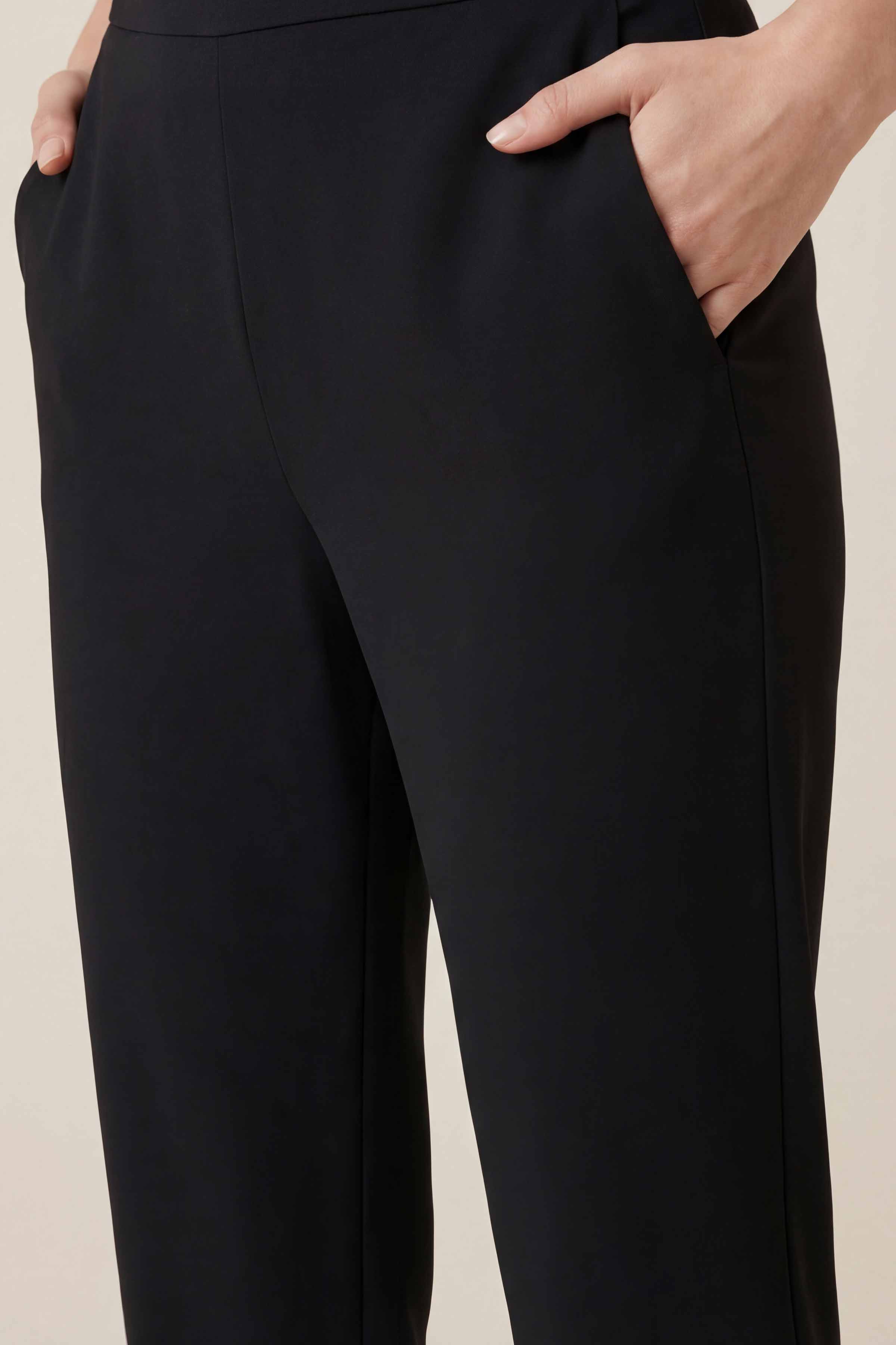 Black Women Pants-447960103