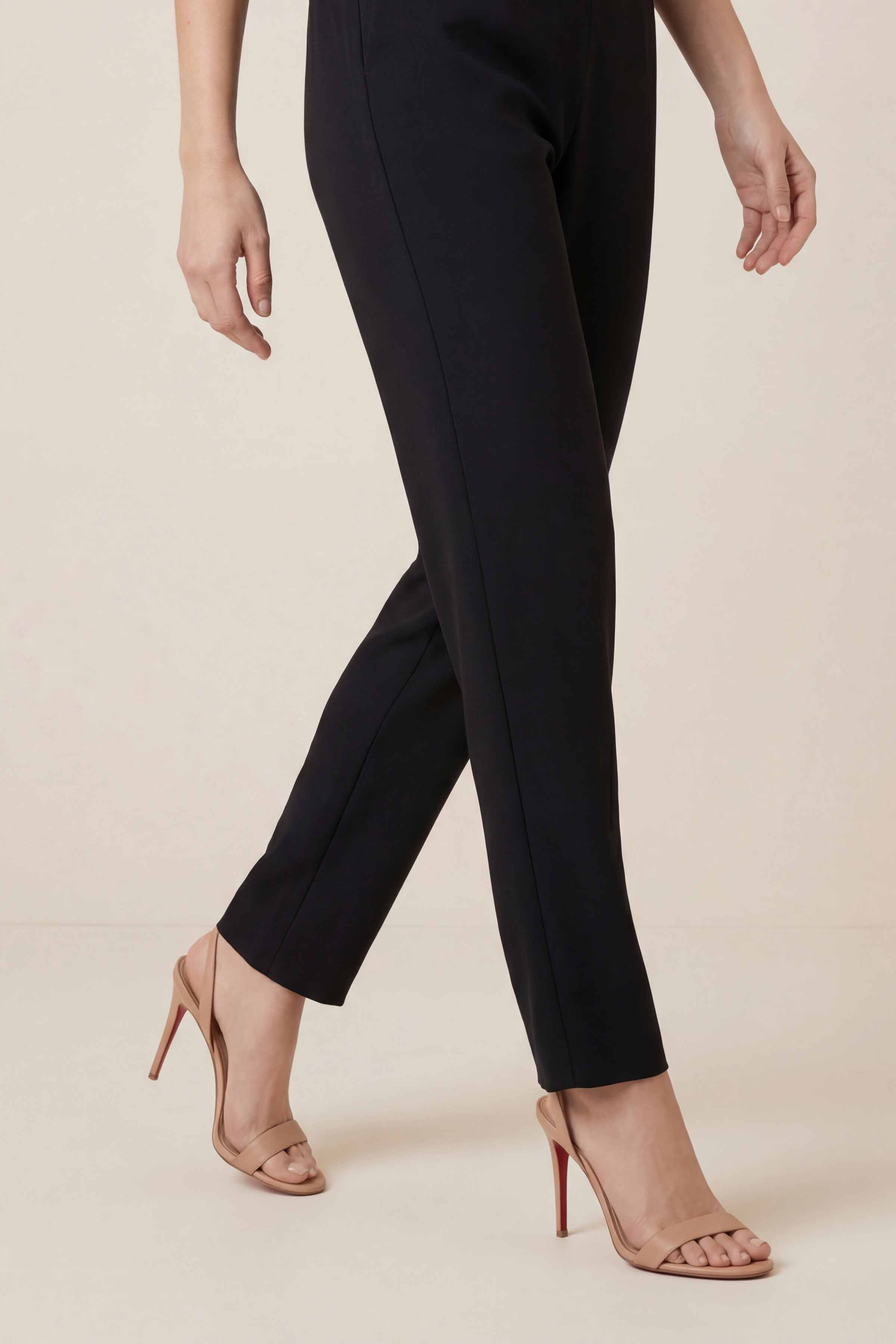 Black Women Pants-447960103