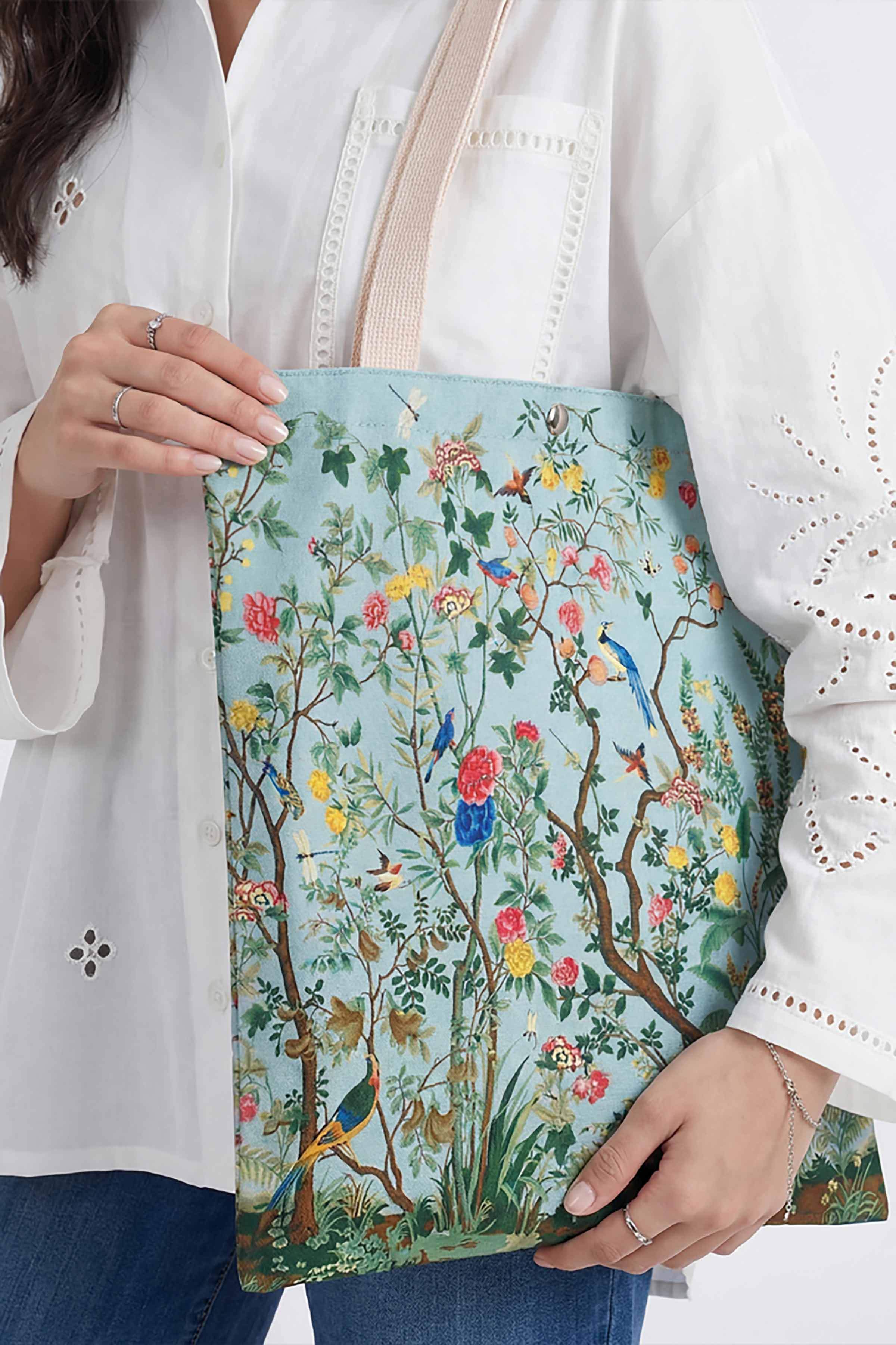 Blue Fabric Bag-448272108