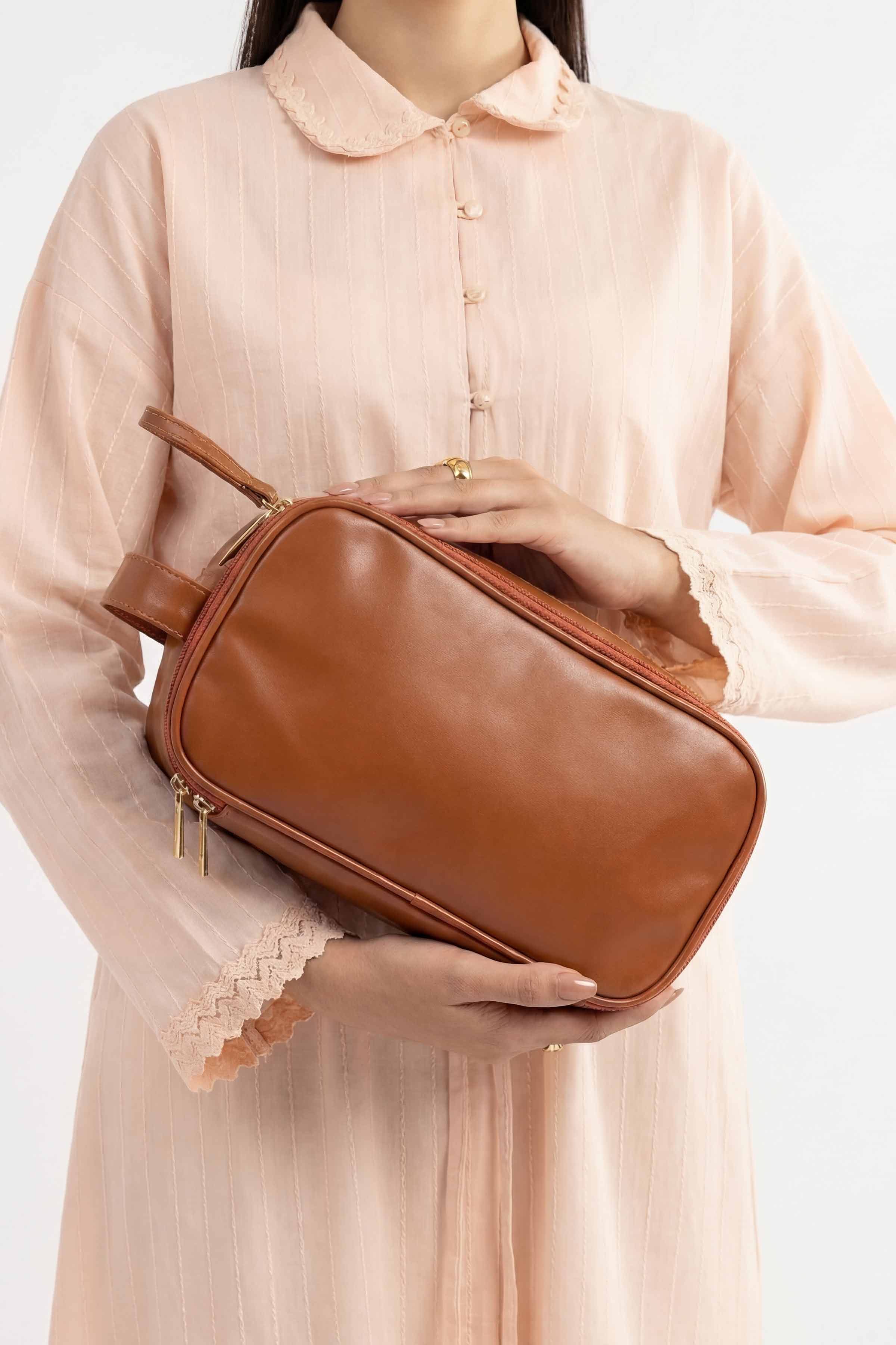 Brown Vanity Bag-448352113