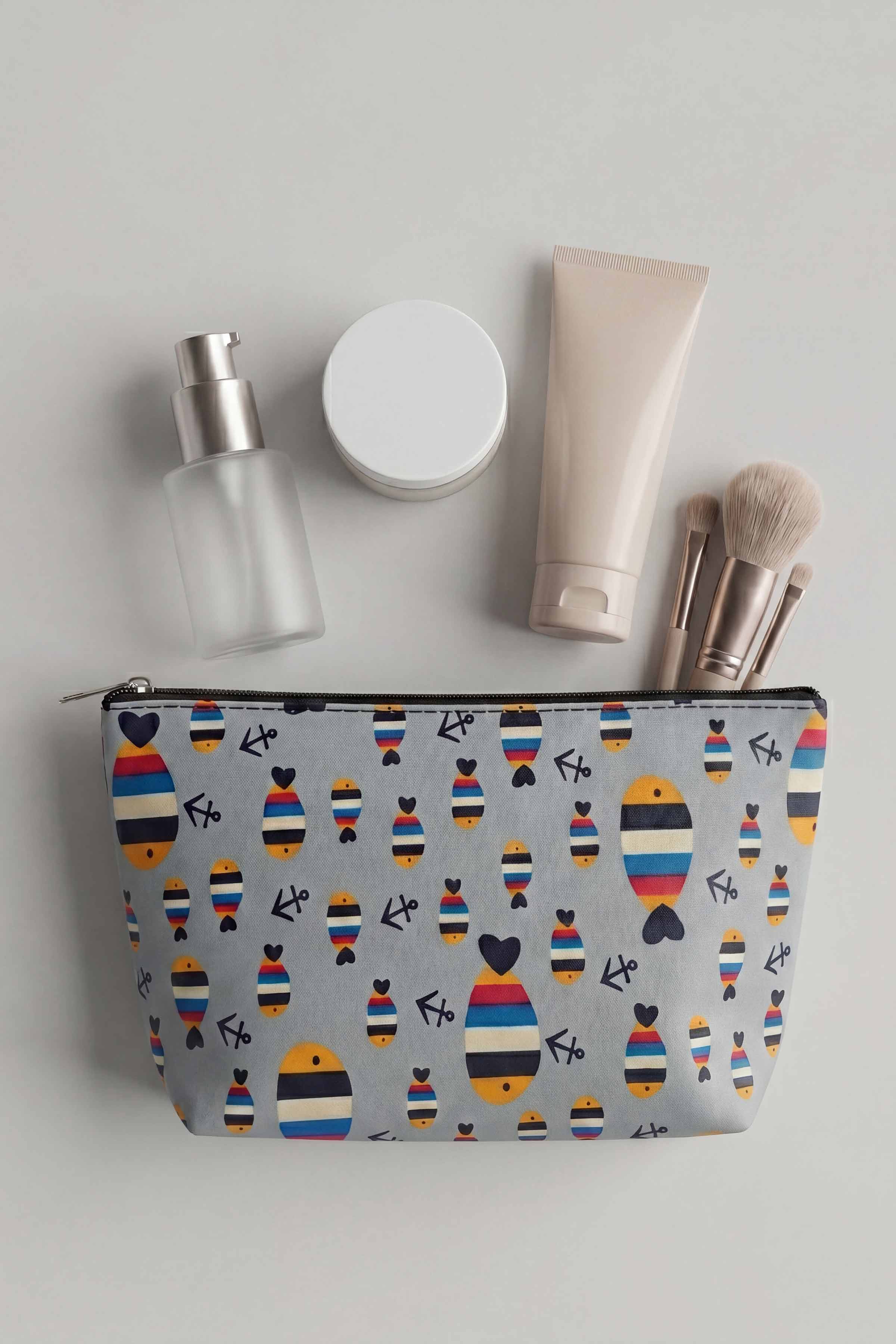 Grey Vanity Bag-448372111