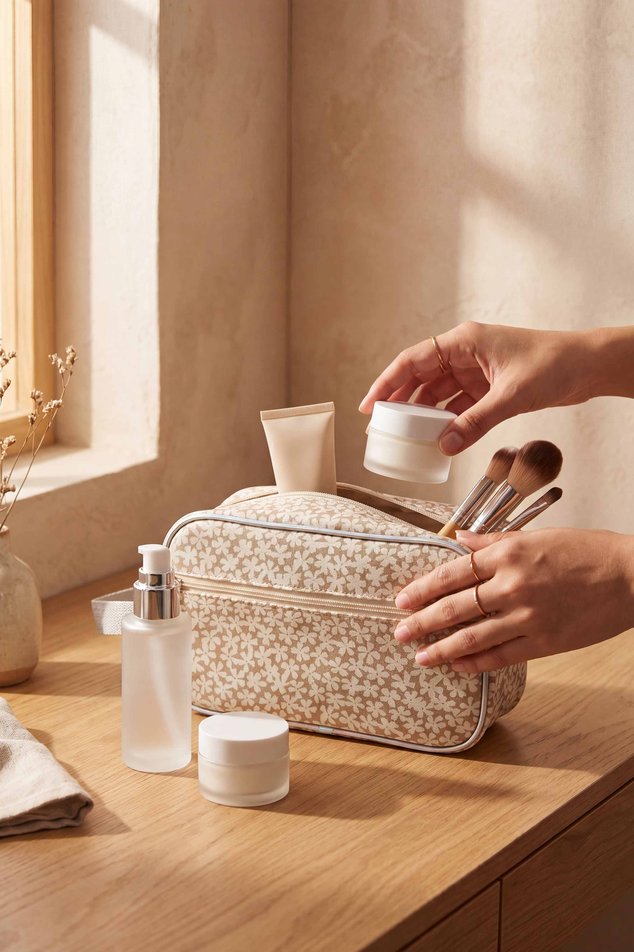 Beige Vanity Bag-448472118