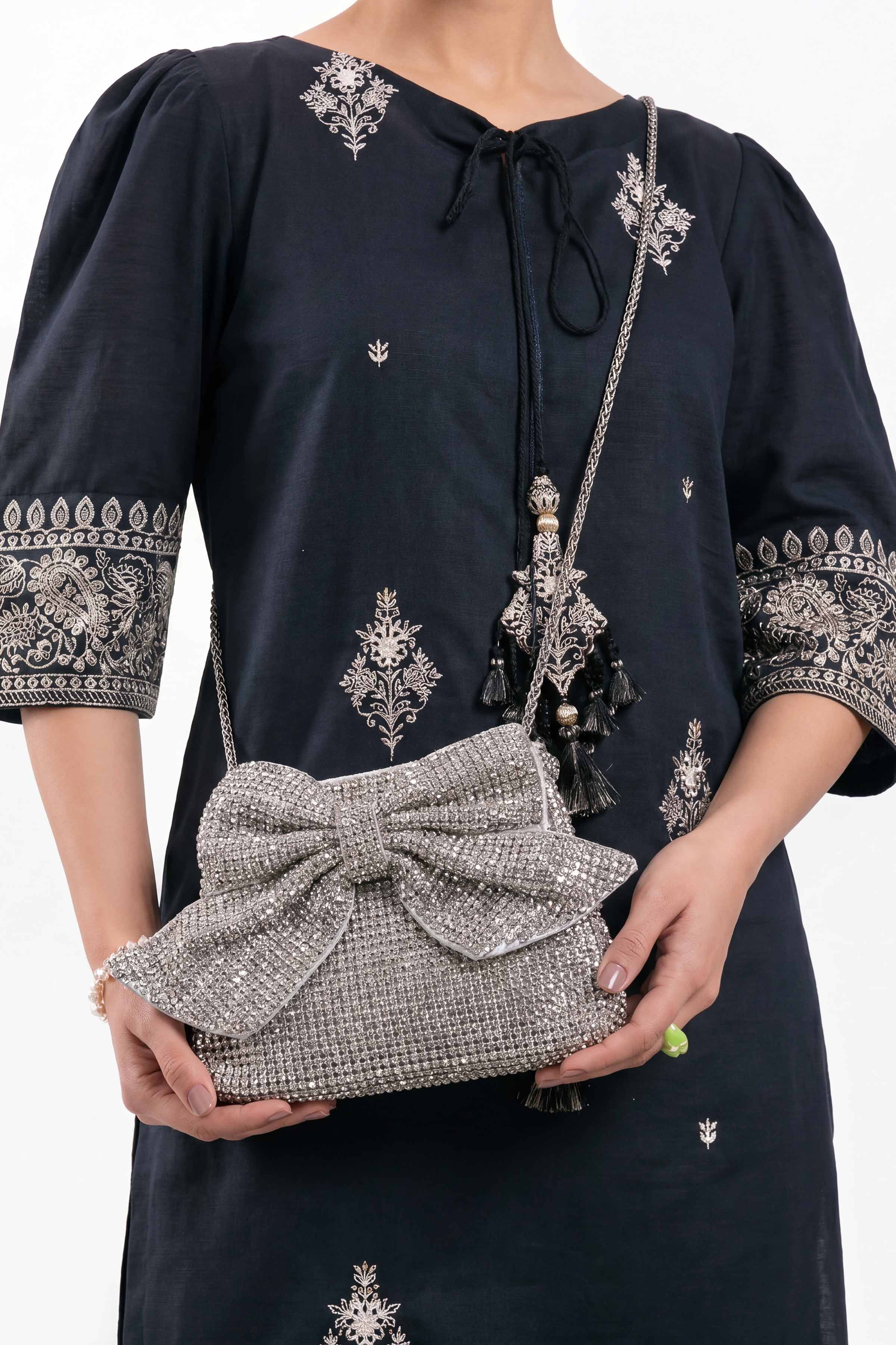 Silver Clutch-448722120