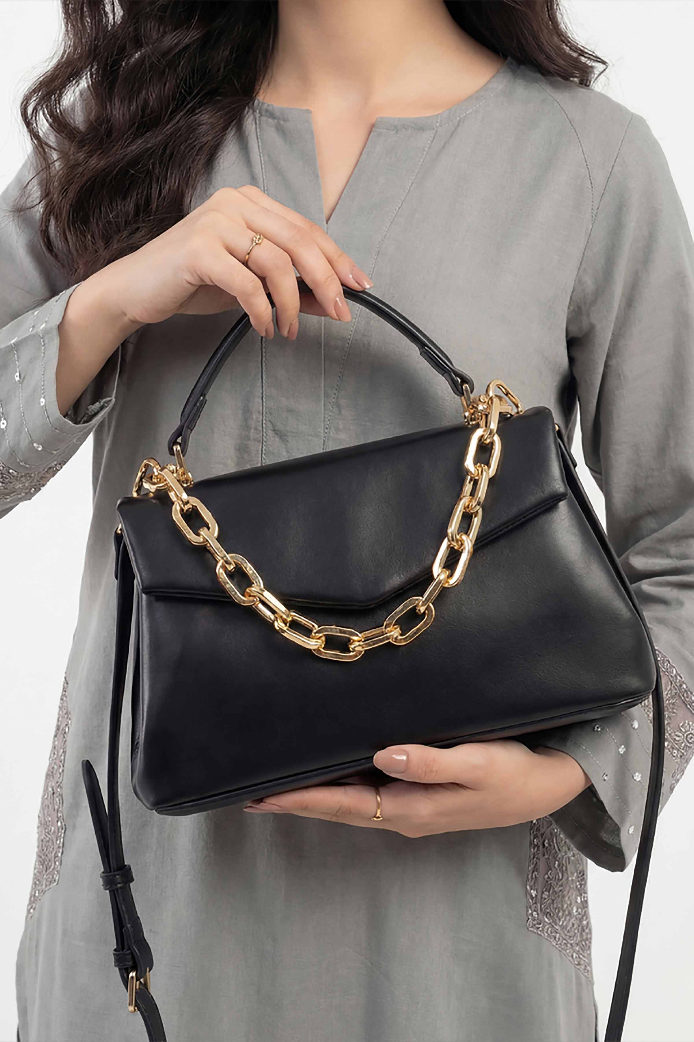Black Hand Bag-448872103
