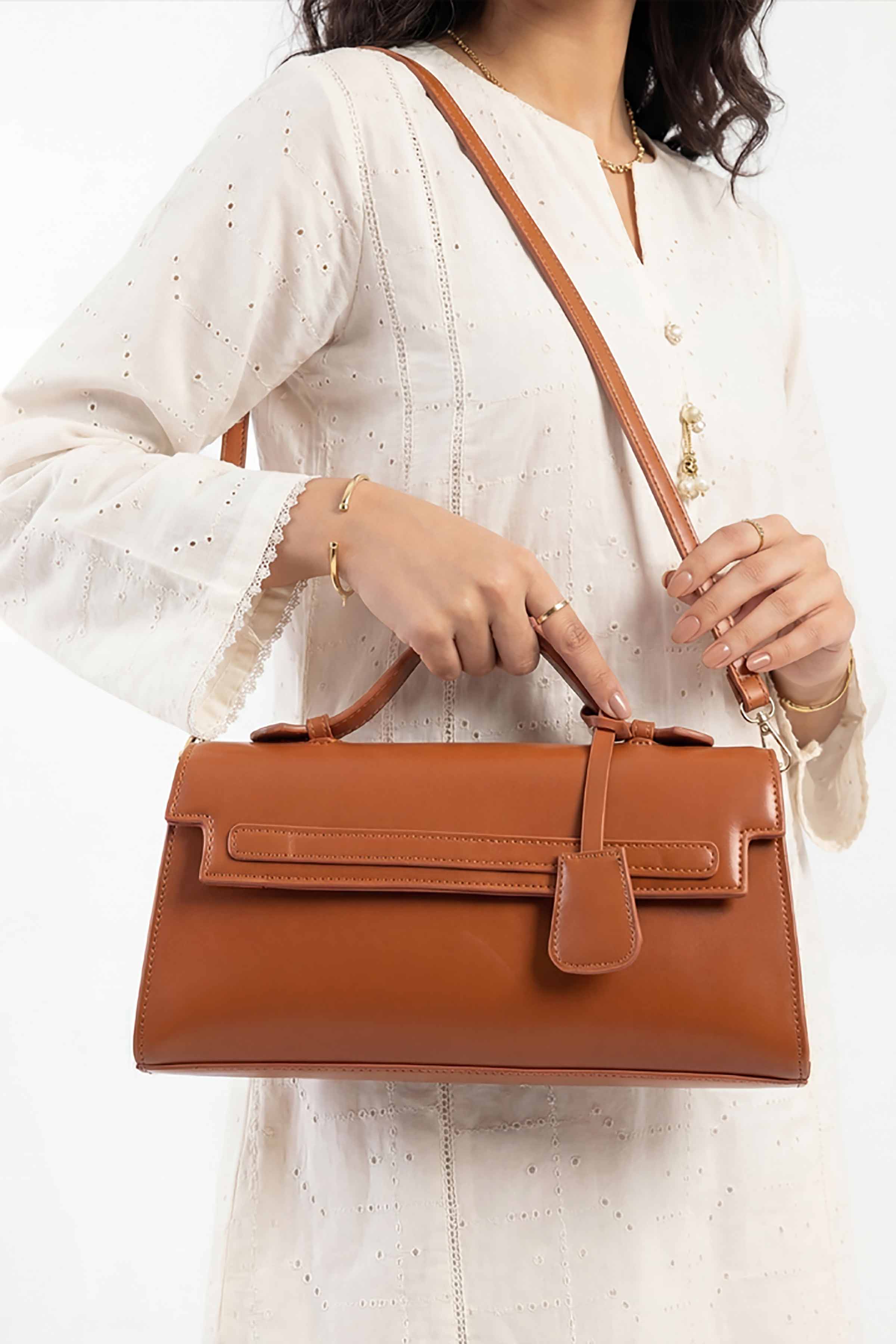Brown Hand Bag-448992113