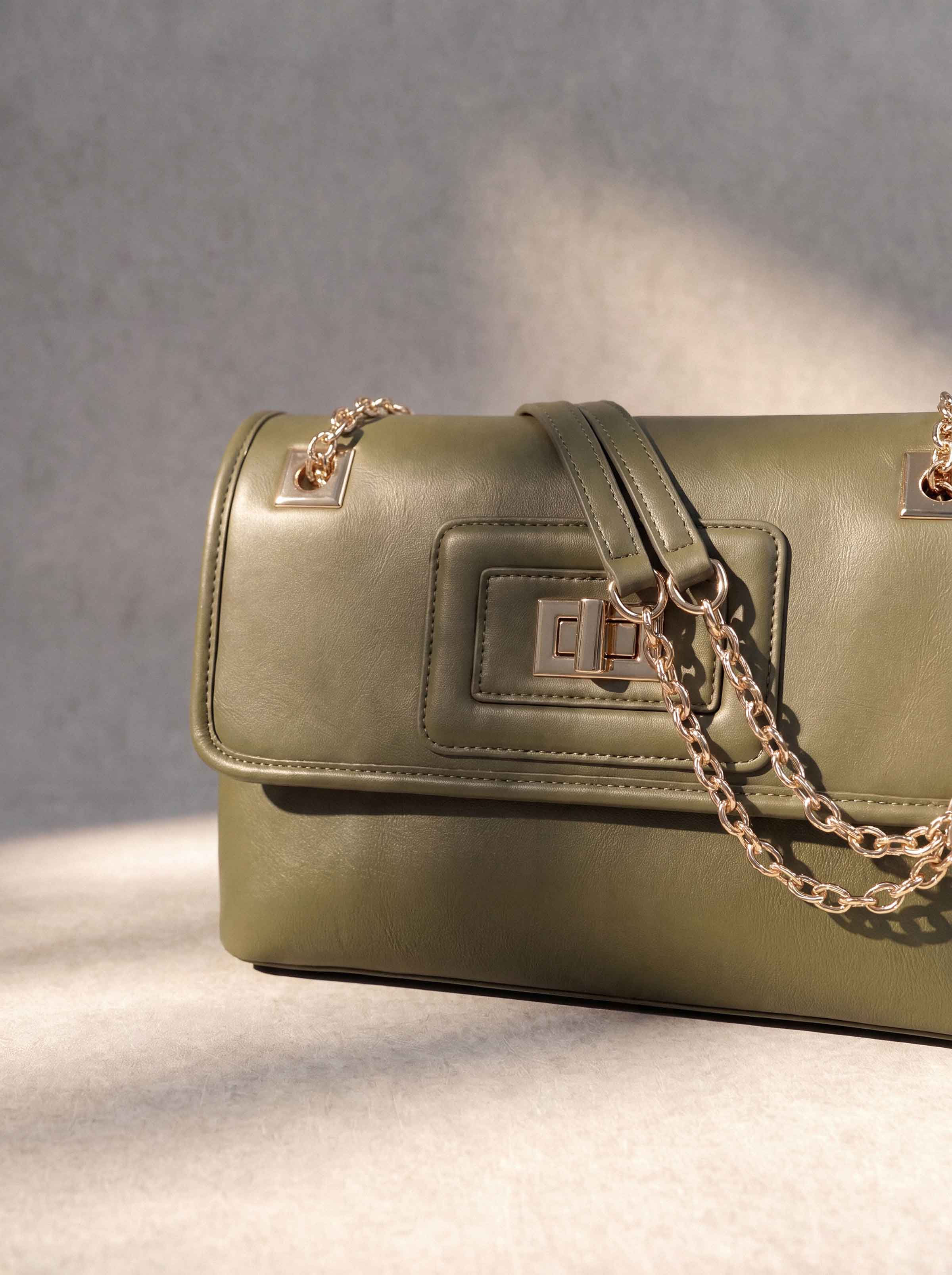 Green Shoulder Bag-449062104 - for Women - Bag Collection | Nishat | Shop Online