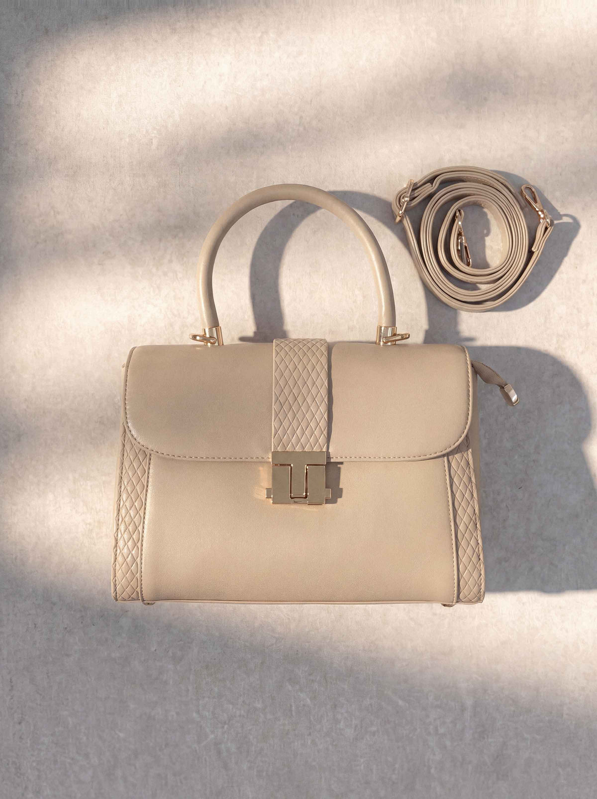 Beige Shoulder Bag-449142118 - for Women - Bag Collection | Nishat | Shop Online