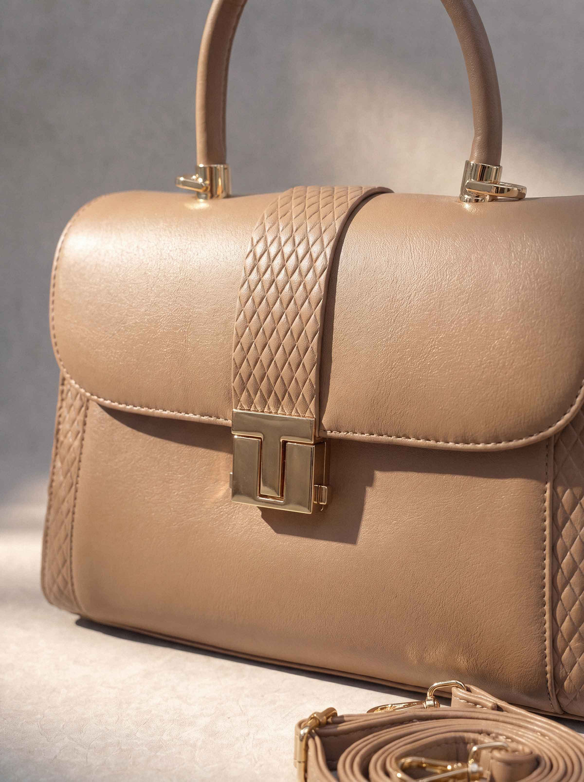 Khaki Shoulder Bag-449142130 - for Women - Bag Collection | Nishat | Shop Online