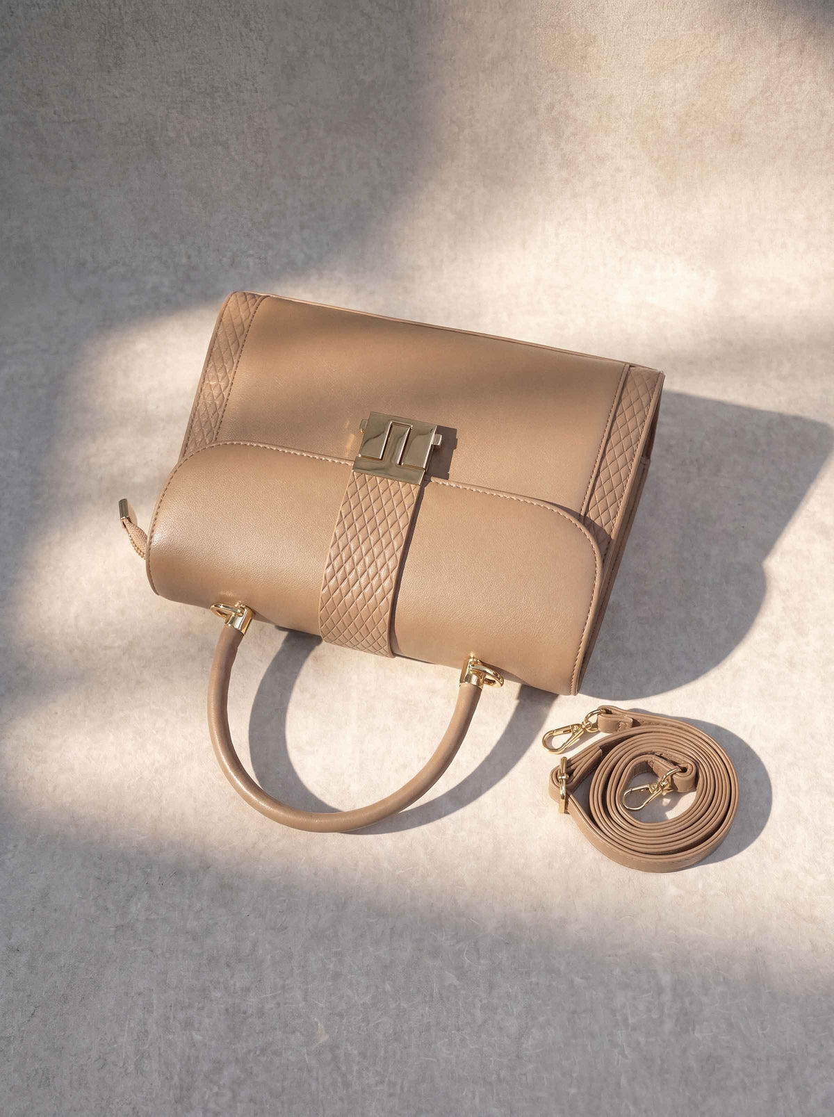 Khaki Shoulder Bag-449142130 - for Women - Bag Collection | Nishat | Shop Online