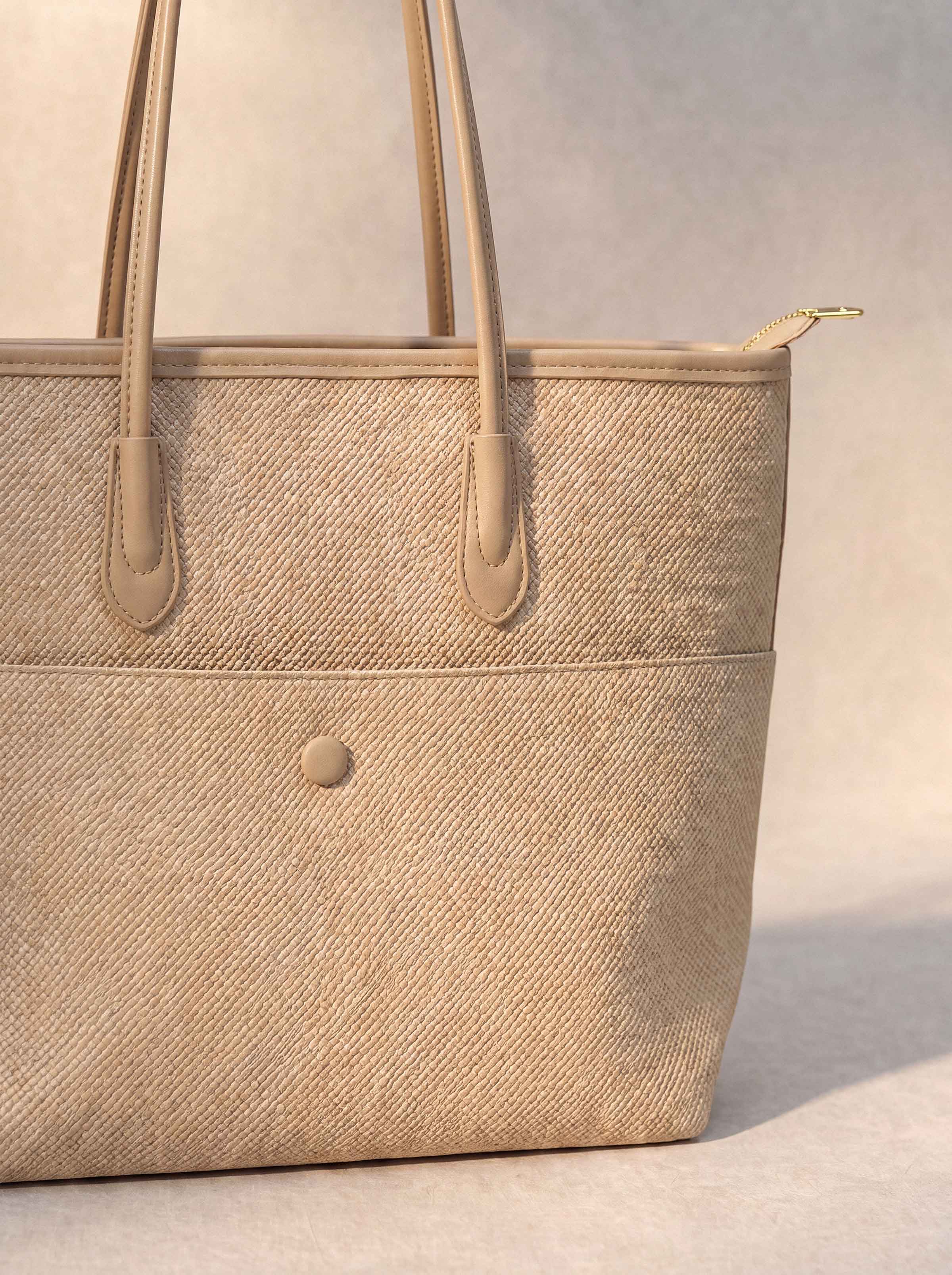 Beige Tote Bag-449152118 - for Women - Bag Collection | Nishat | Shop Online