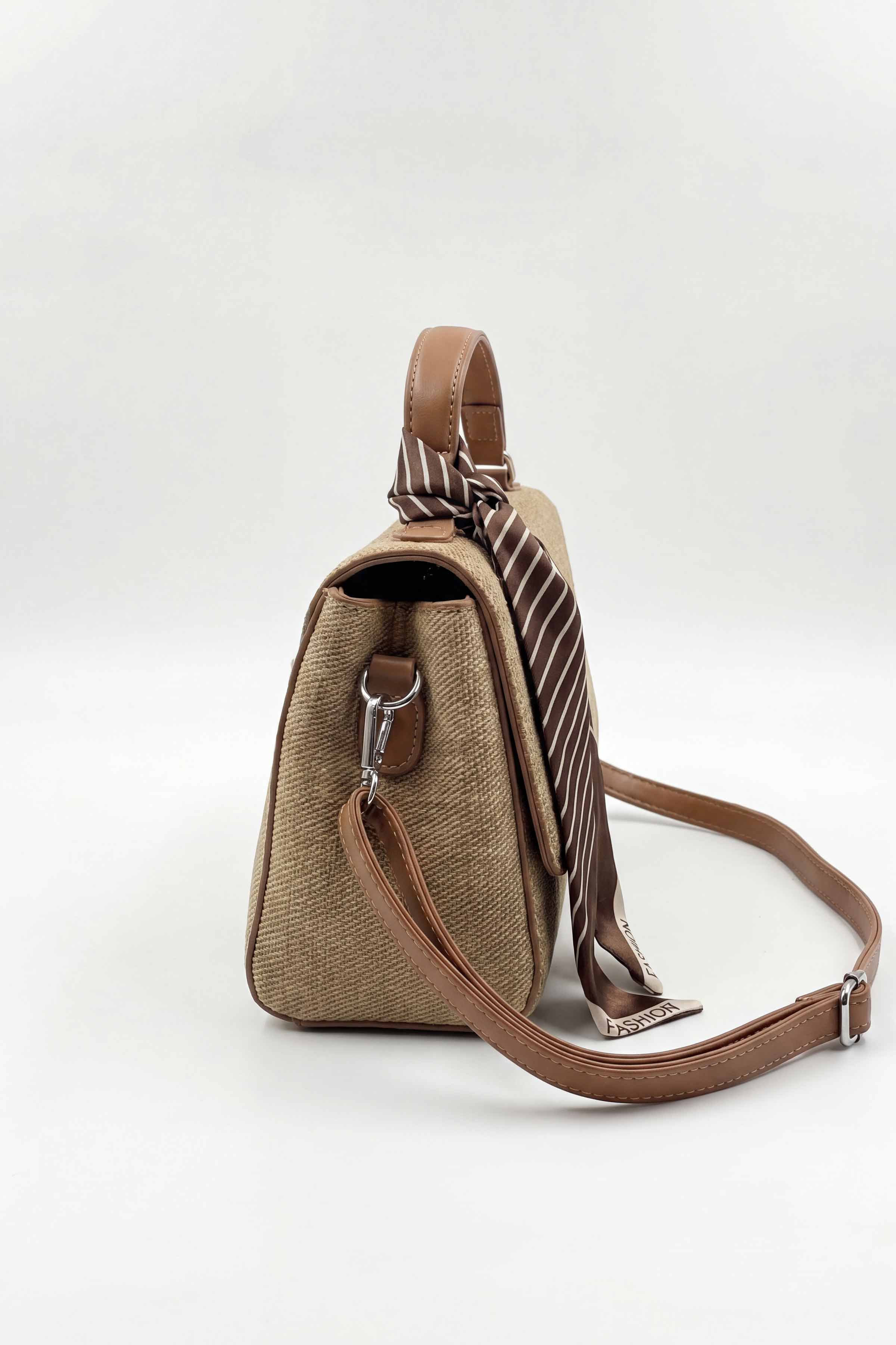 Dark Khaki Hand Bag-449172129