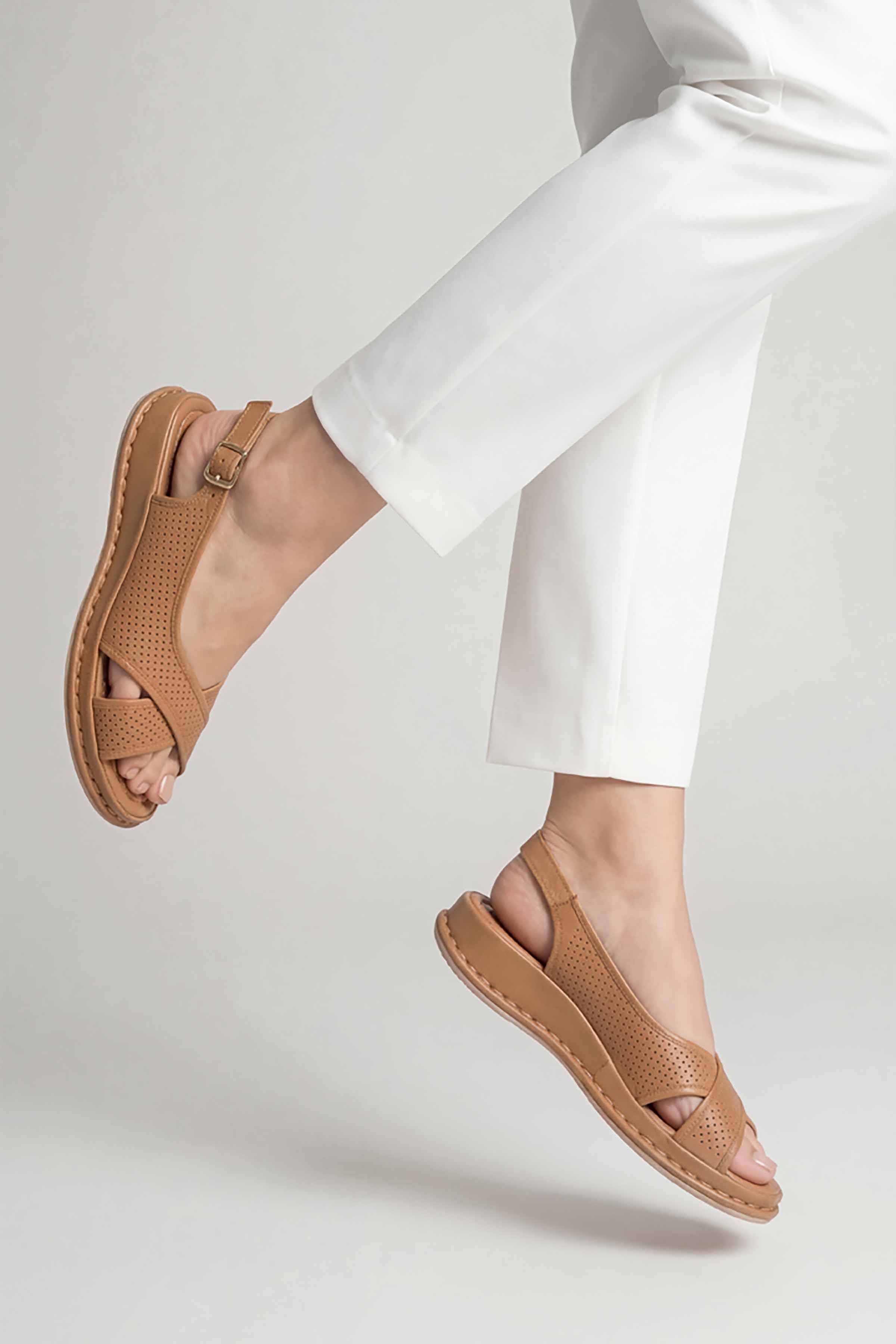 Camel Sandals-449262929