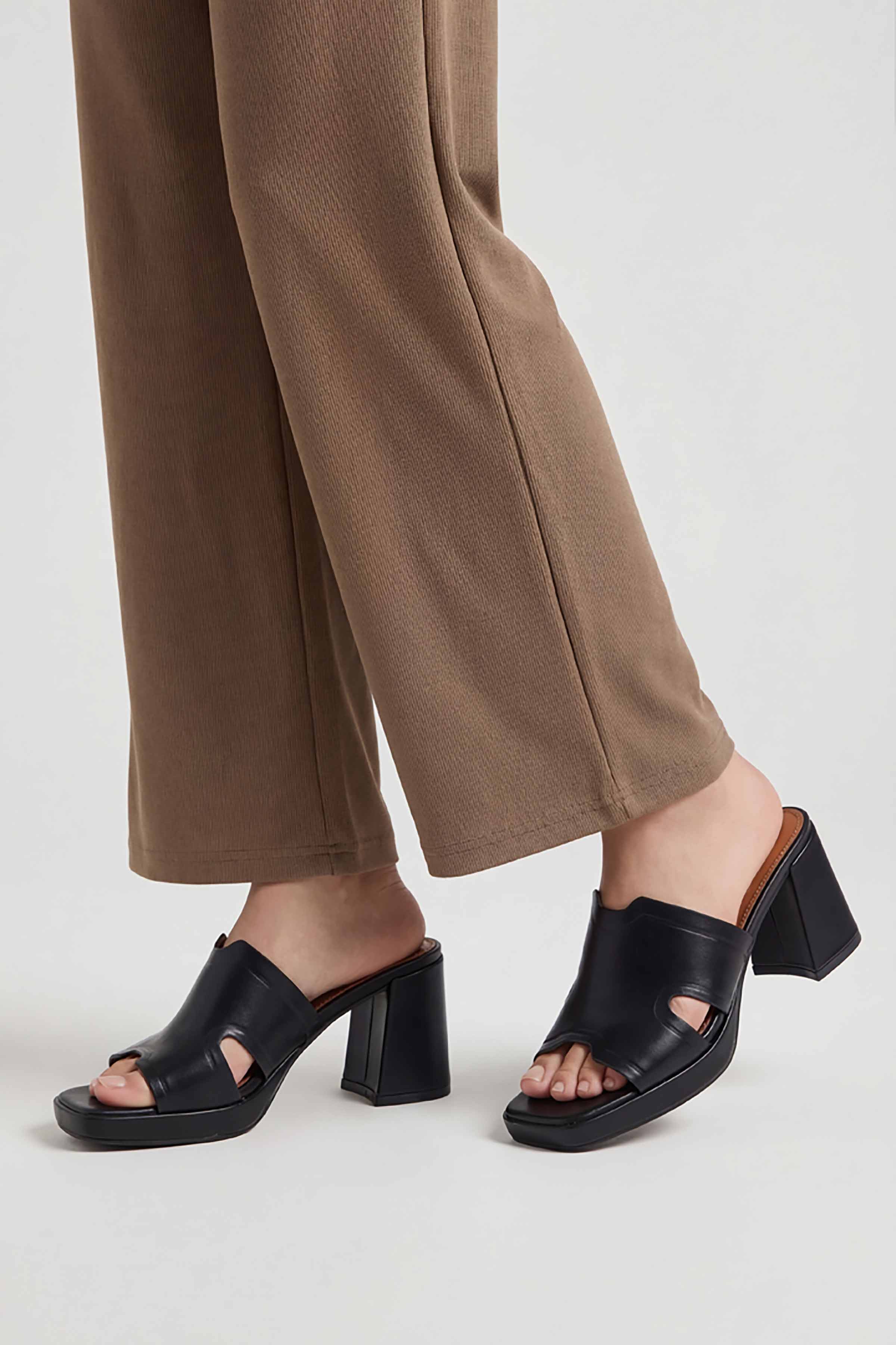 Black Block Heels-449342903